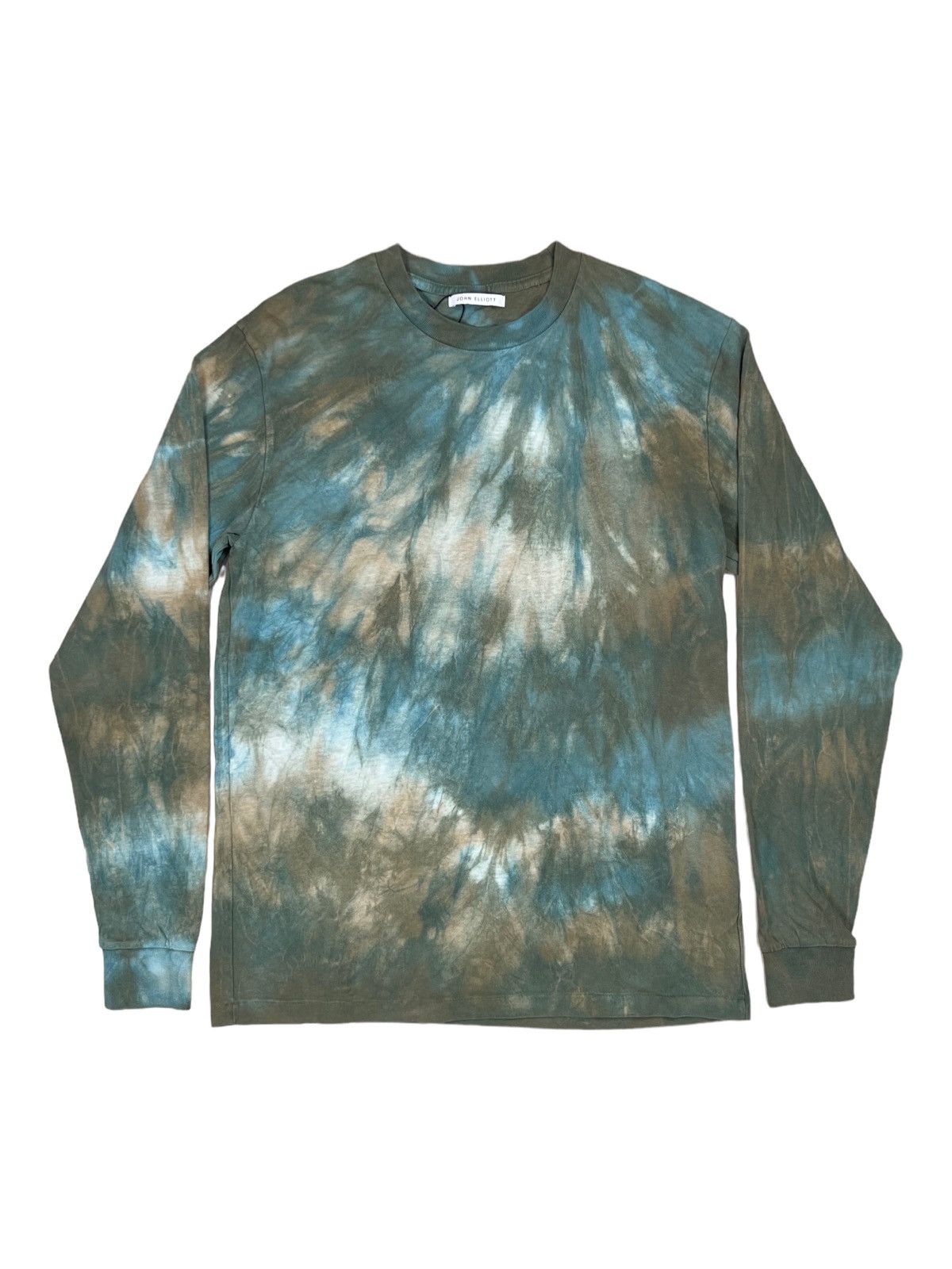 image of John Elliott Tie Dye University Long Sleeve T-Shirt, Men's (Size XS)