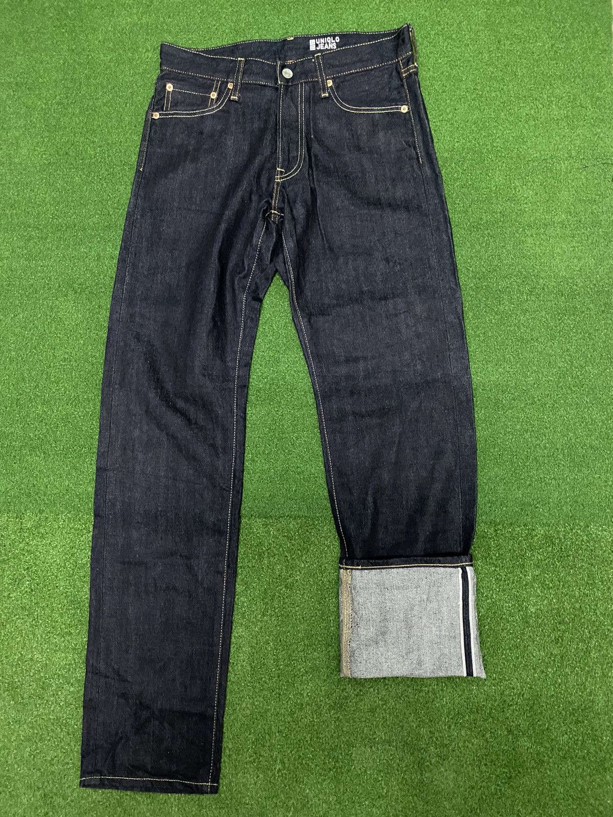 Japanese Brand UNIQLO SELVAGE DENIM SIZE 29-30 Size US 29 - 1 Thumbnail