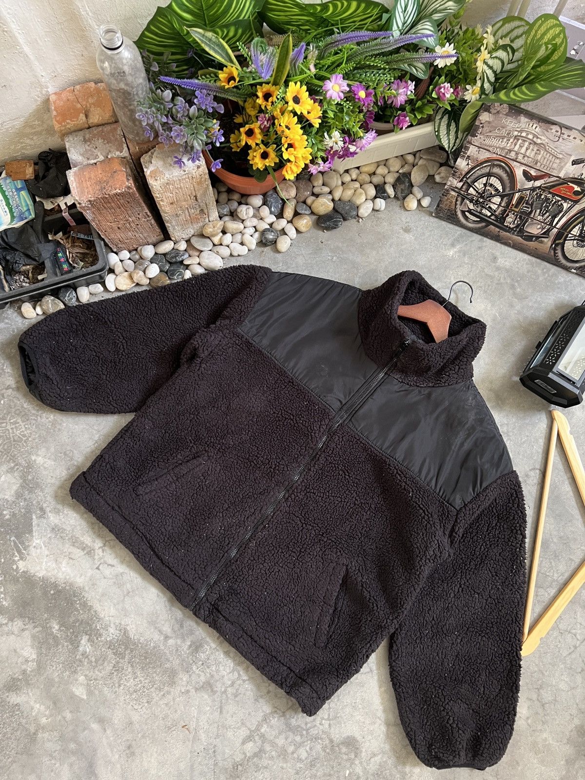 VTG 🔥 Japanese Deep Pile Sherpa Quilted Jacket