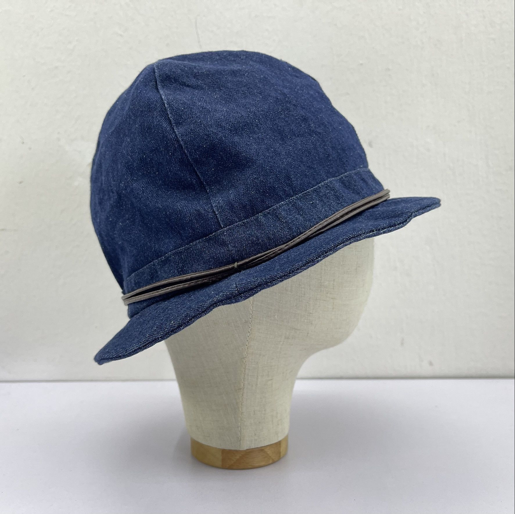 Japanese Brand Amina Denim Nice Design Bucket Hats-BH3327 Size ONE SIZE - 6 Thumbnail