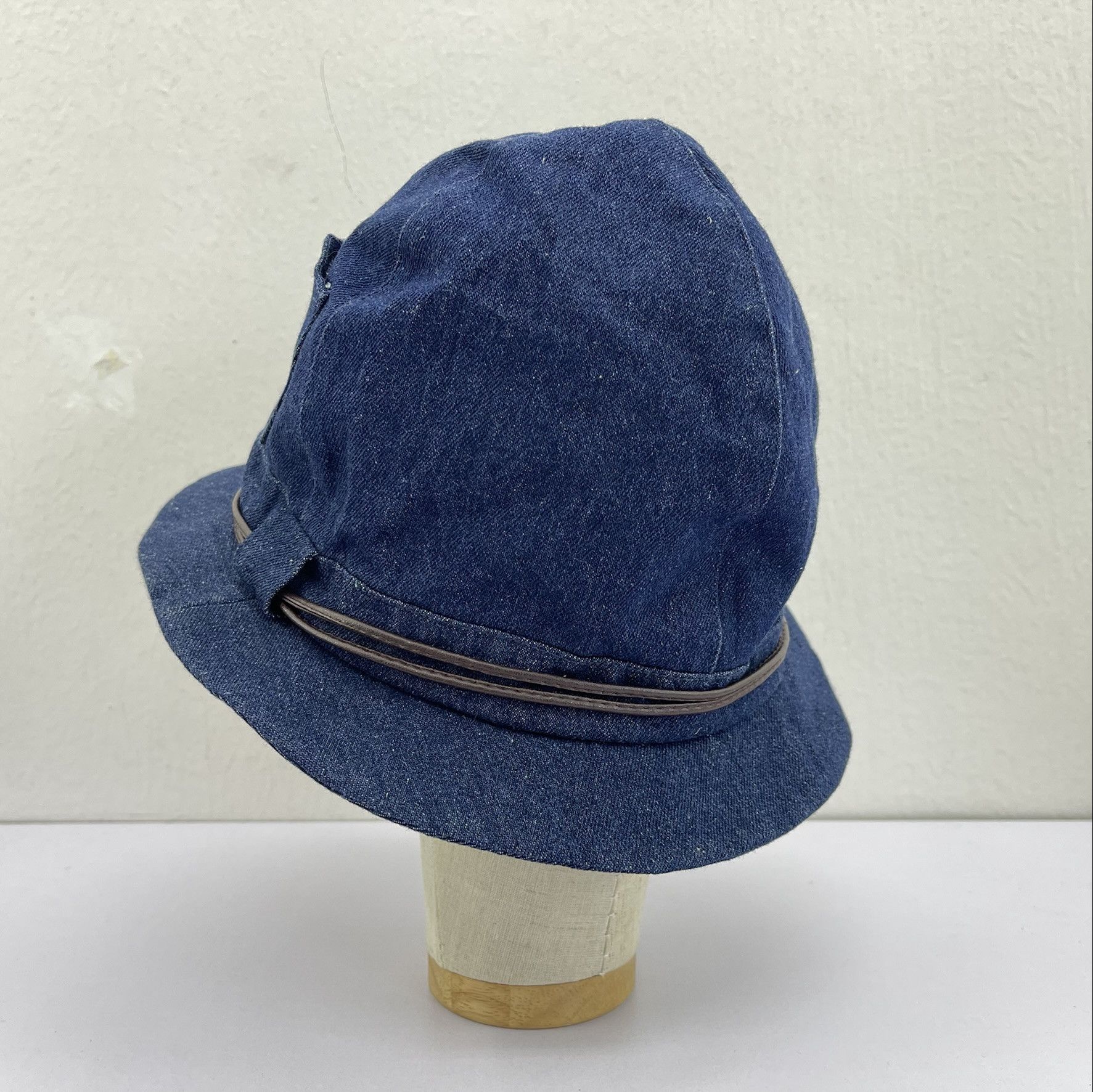 Japanese Brand Amina Denim Nice Design Bucket Hats-BH3327 Size ONE SIZE - 4 Thumbnail