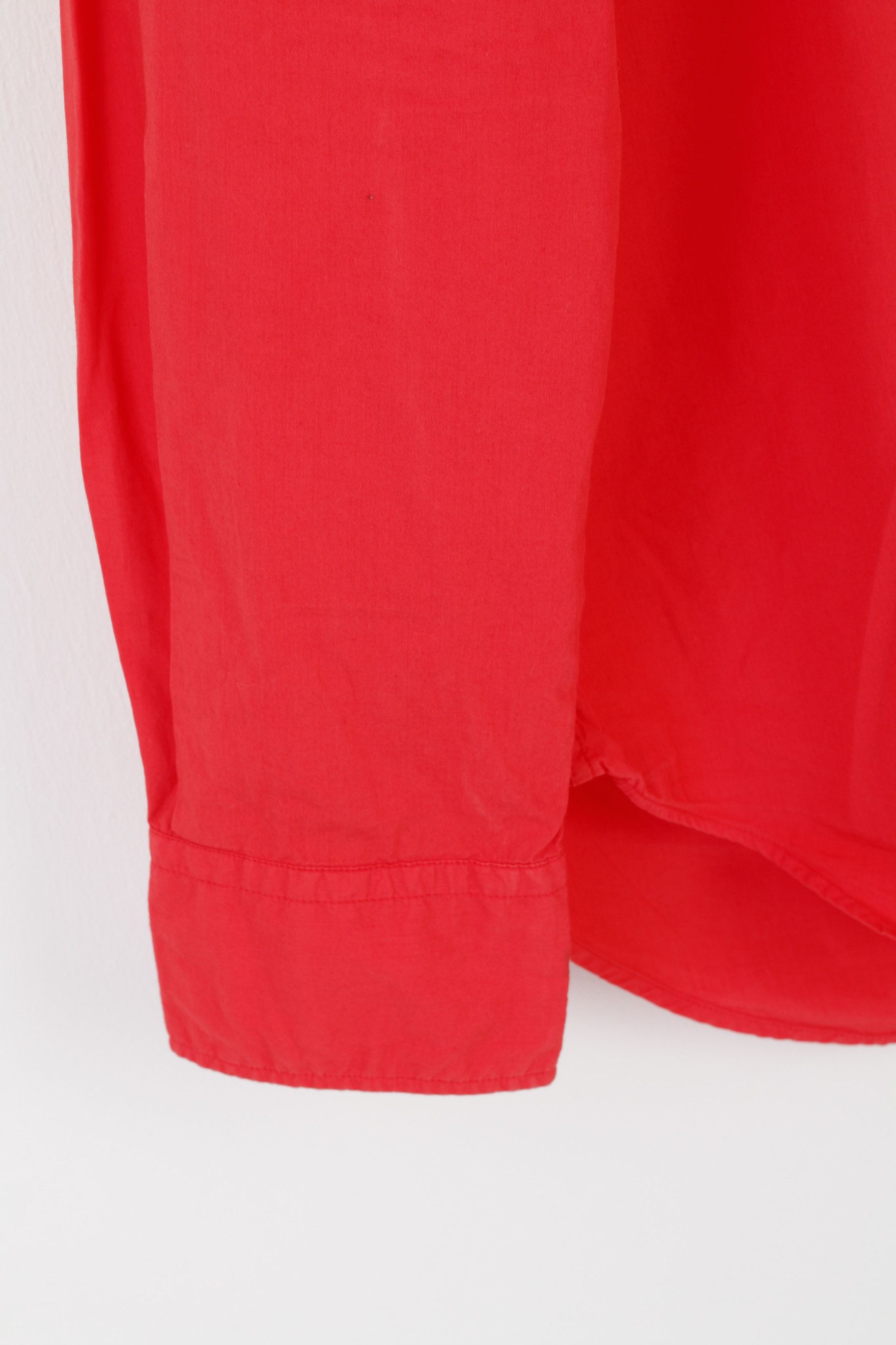 Lacoste Lacoste Men 42 L Casual Shirt Red Cotton 7725 Size US L / EU 52-54 / 3 - 3 Thumbnail