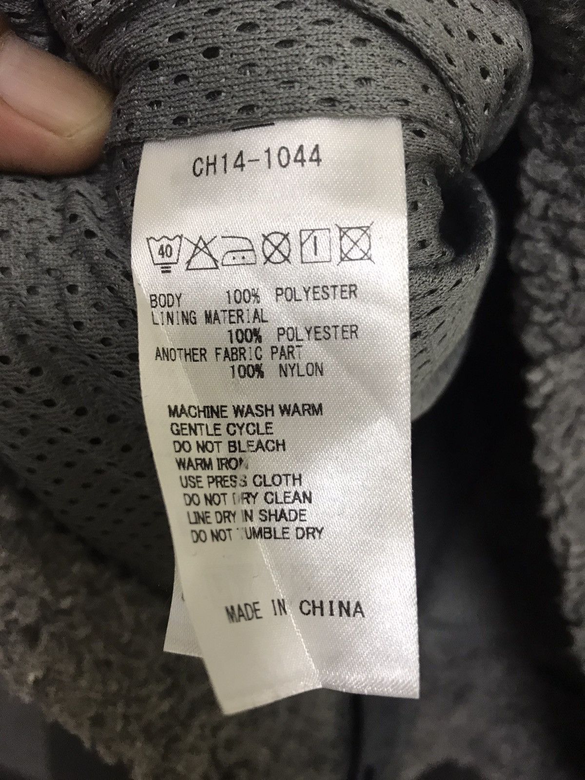 Chums CHUMS Grey Fleece Jacket Size L / US 10 / IT 46 - 9 Thumbnail