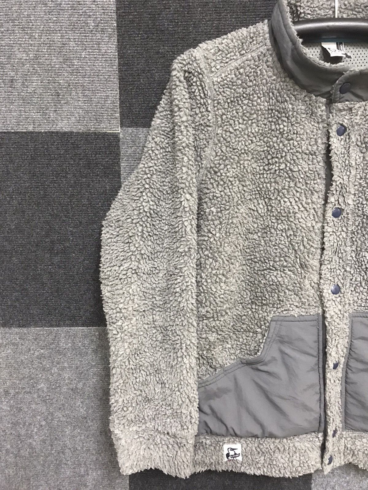 Chums CHUMS Grey Fleece Jacket Size L / US 10 / IT 46 - 4 Thumbnail