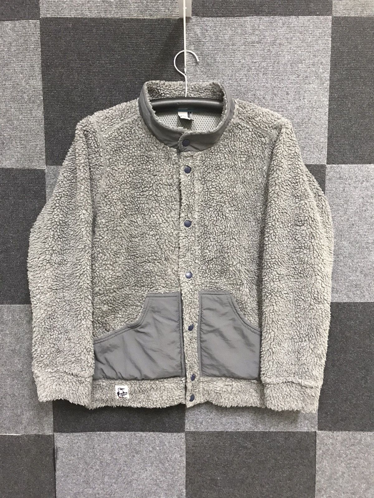 image of Chums Grey Fleece Jacket, Women's (Size Large)