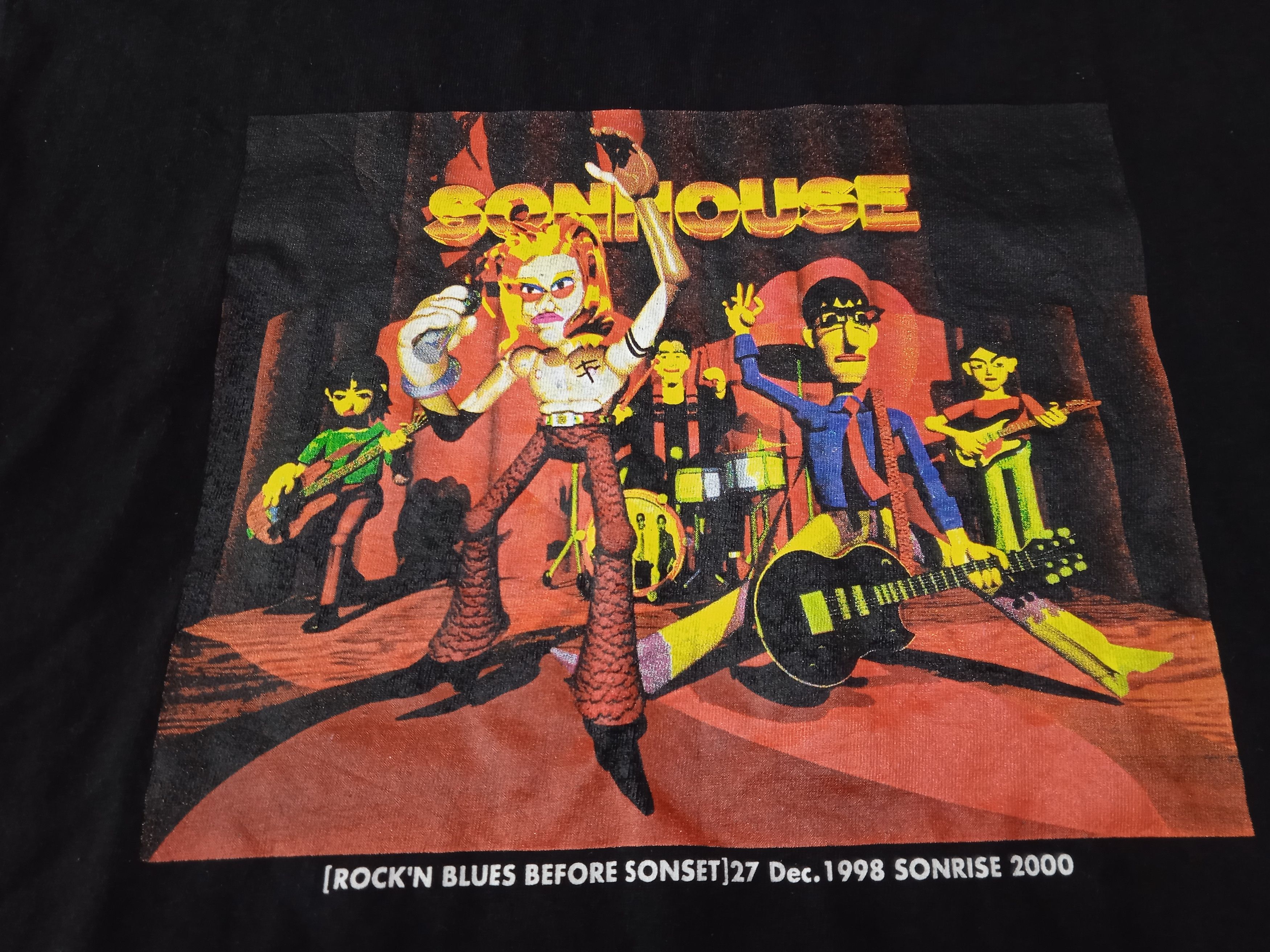 Other Vintage Sonhouse Japanese Rock T-Shirt Y2K Size US L / EU 52-54 / 3 - 3 Thumbnail