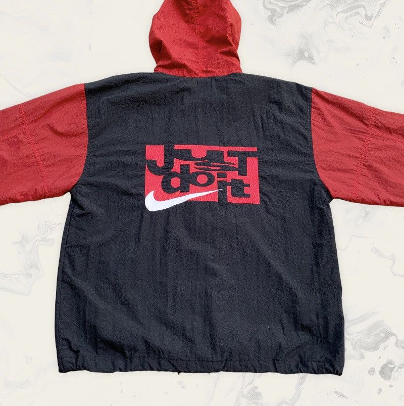 Nike × Vintage Vintage Nike Just Do It Nylon Windbreaker Jacket Size US L / EU 52-54 / 3 - 5 Thumbnail