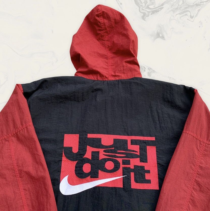 Nike × Vintage Vintage Nike Just Do It Nylon Windbreaker Jacket Size US L / EU 52-54 / 3 - 6 Thumbnail