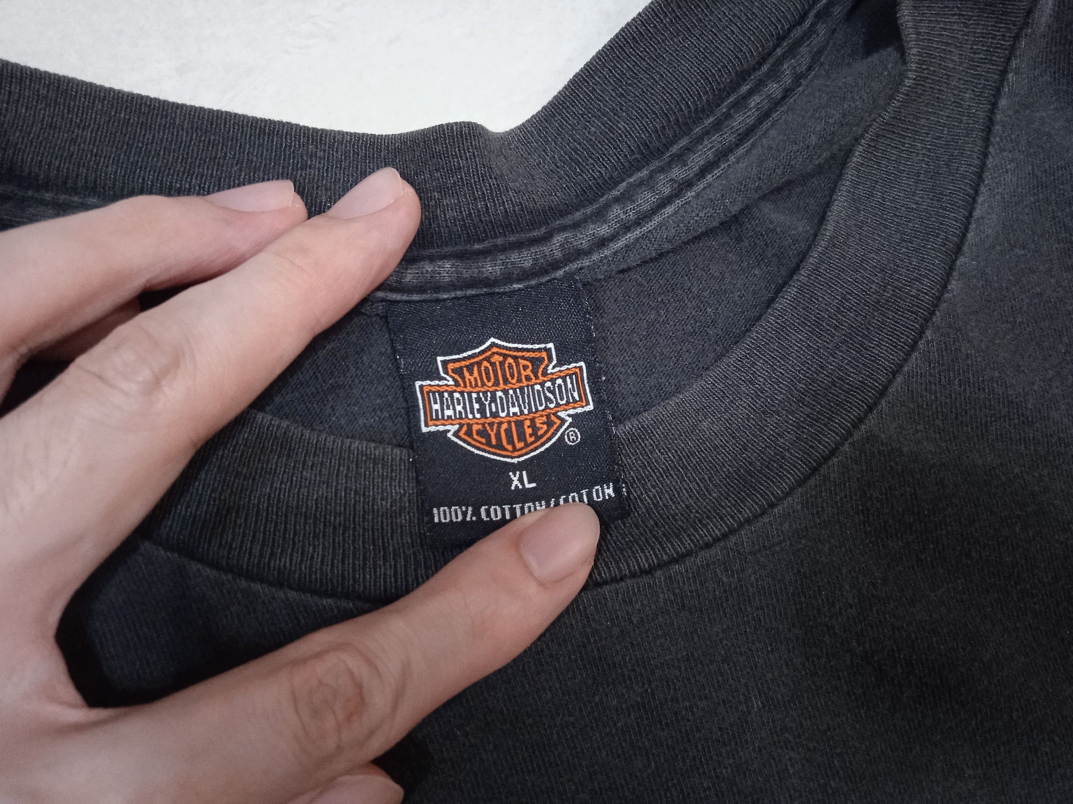 Harley Davidson Vintage 00s Thrashed Harley Davidson Painter T-Shirt Size US XL / EU 56 / 4 - 5 Thumbnail