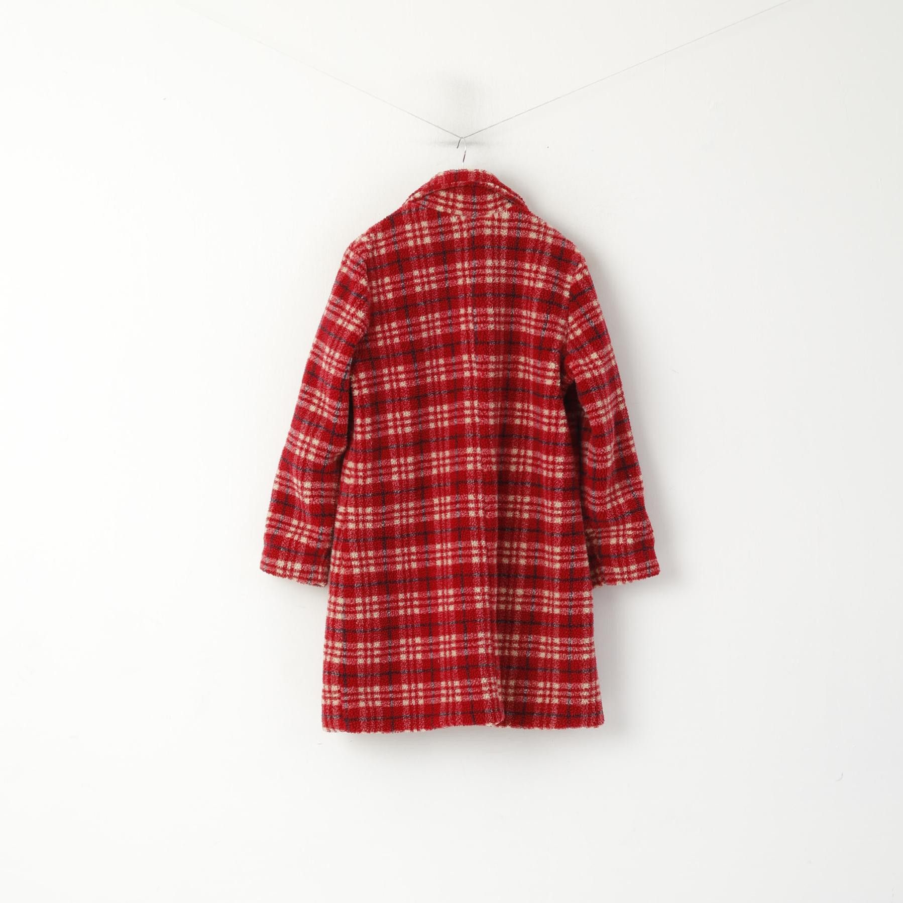 Cotton Traders Cotton Traders Women 16 XL Coat Red Check Fleece 3152 Size XL / US 12-14 / IT 48-50 - 8 Thumbnail