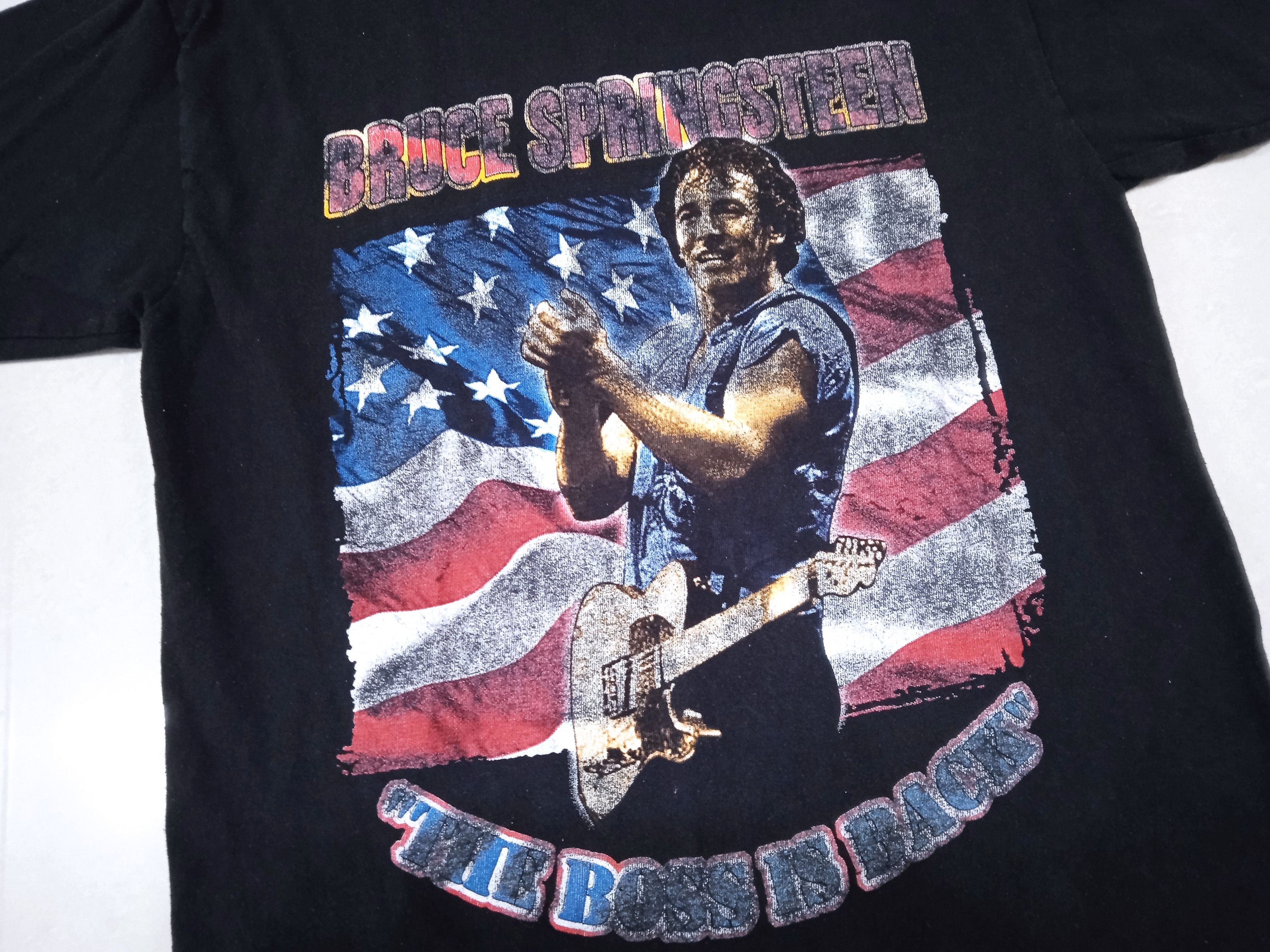 Vintage Vintage 2000s Bruce Springsteen T Shirt raptees Size US M / EU 48-50 / 2 - 6 Thumbnail