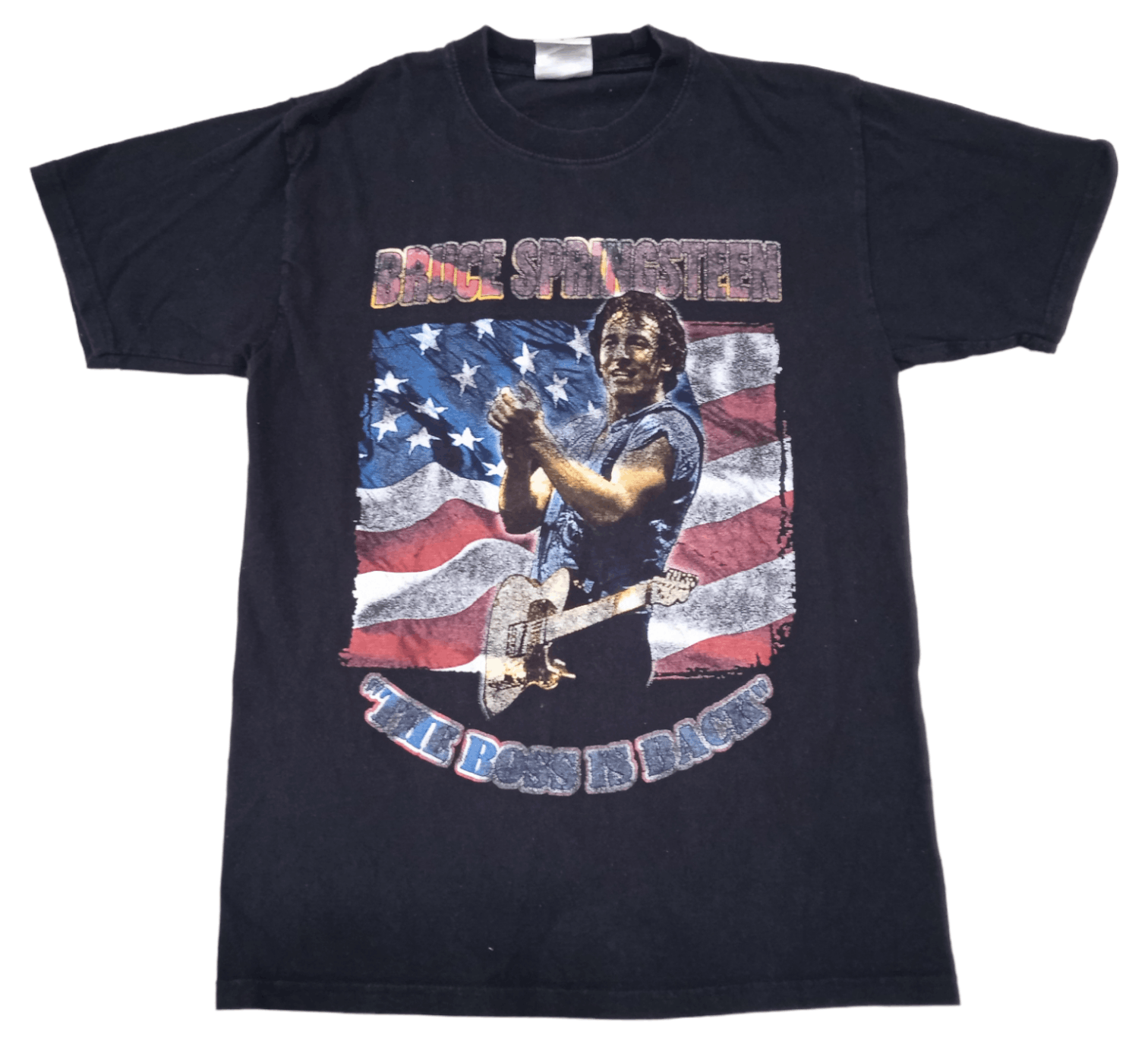 Vintage Vintage 2000s Bruce Springsteen T Shirt raptees Size US M / EU 48-50 / 2 - 1 Thumbnail