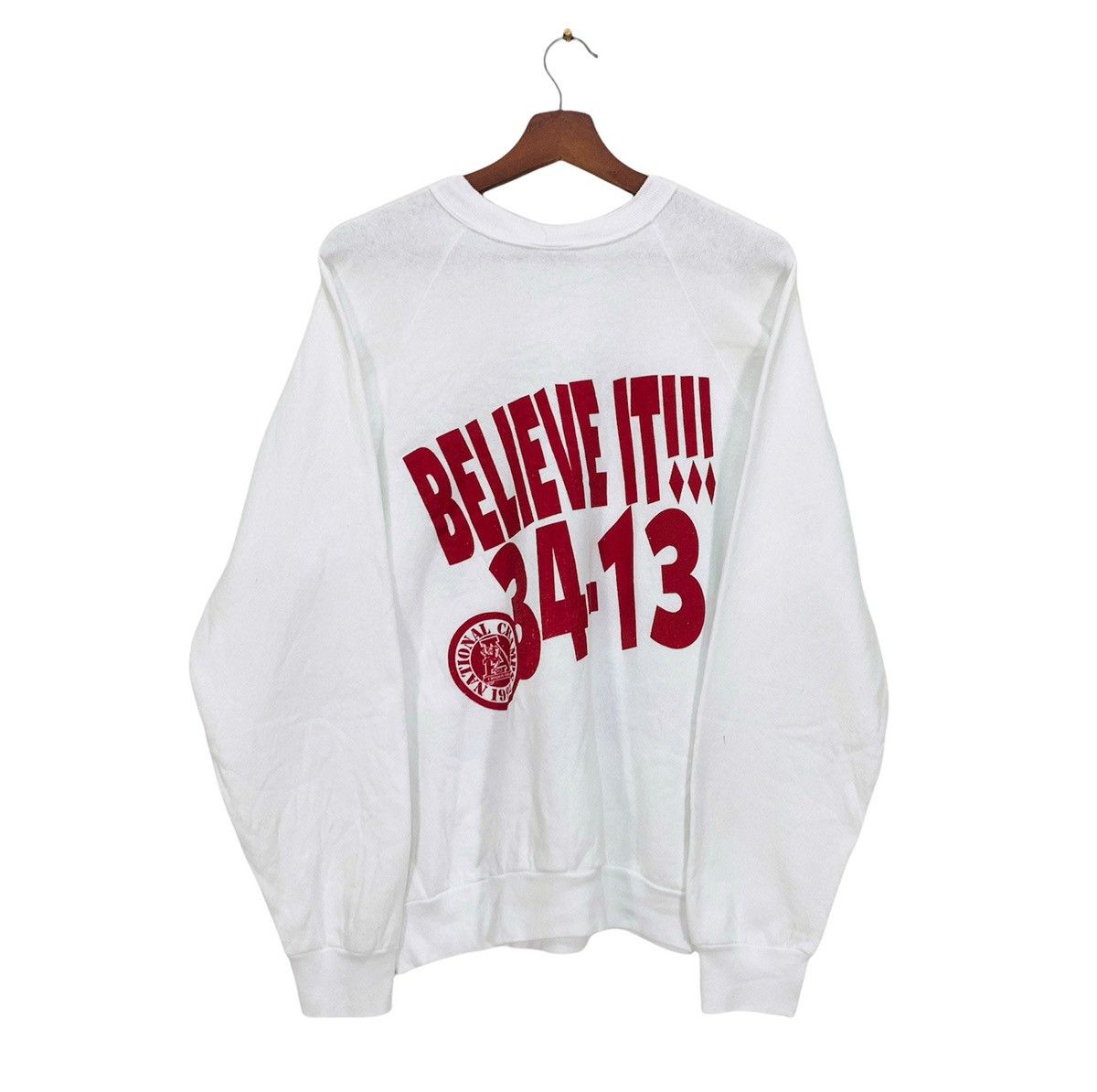 NCAA Vintage 1992 National Champs Alabama Crimson Tide Footbal Size US M / EU 48-50 / 2 - 2 Thumbnail