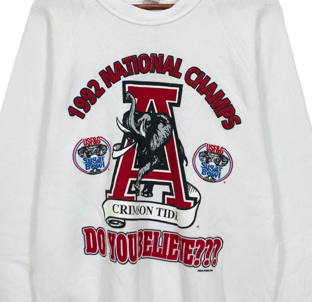 NCAA Vintage 1992 National Champs Alabama Crimson Tide Footbal Size US M / EU 48-50 / 2 - 4 Thumbnail