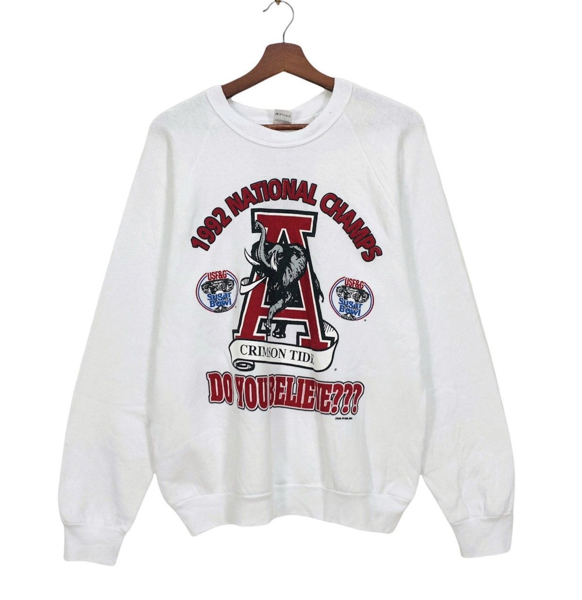 image of American College x Fruit Of The Loom Vintage 1992 National Champs Alabama Crimson Tide Footbal in W