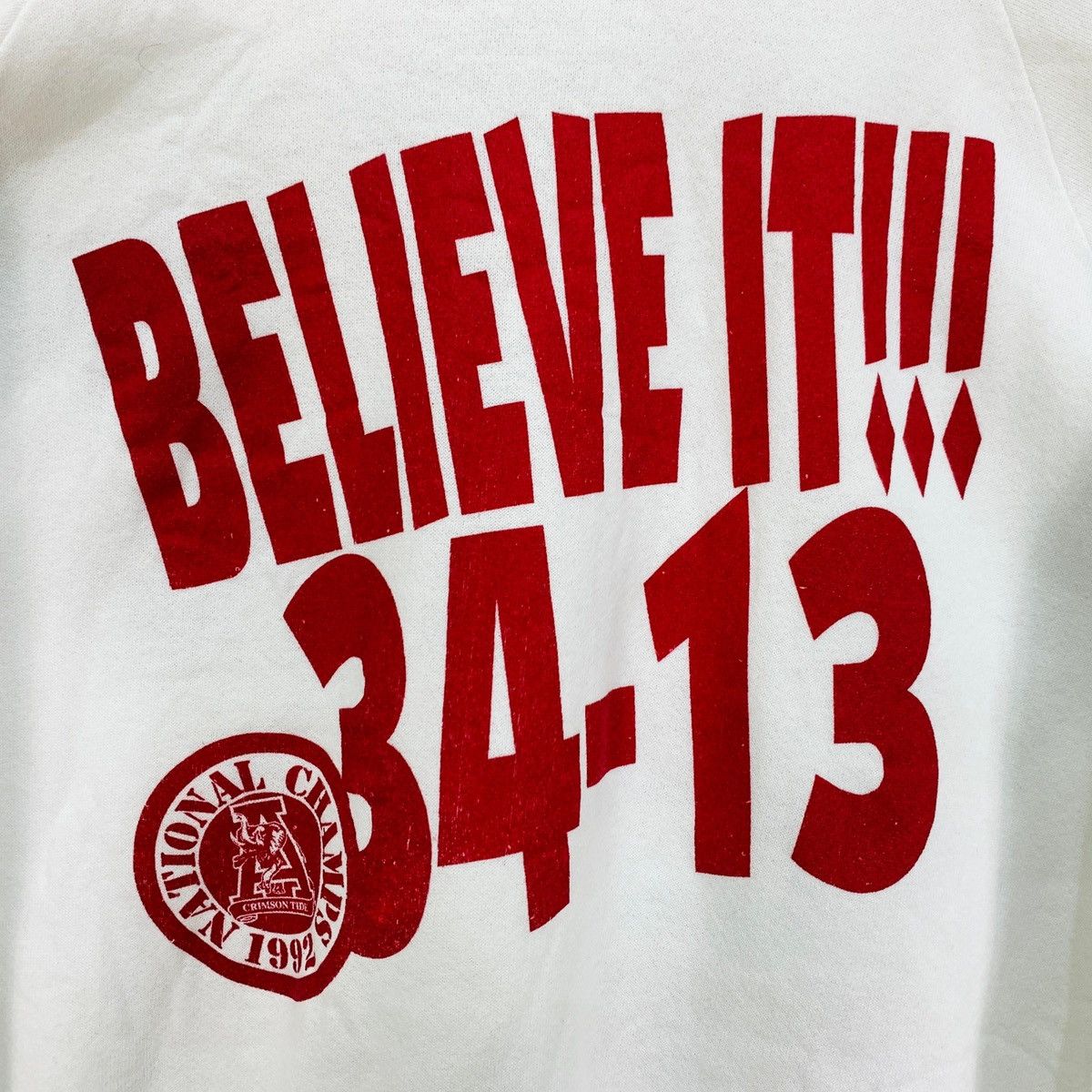 NCAA Vintage 1992 National Champs Alabama Crimson Tide Footbal Size US M / EU 48-50 / 2 - 6 Thumbnail
