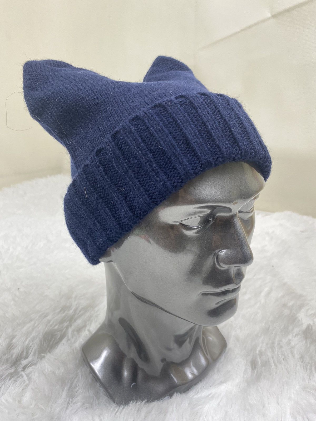 Japanese Brand Vintage Japanese Brand Devil Horn Knitted Beanie Hat Size ONE SIZE - 3 Thumbnail