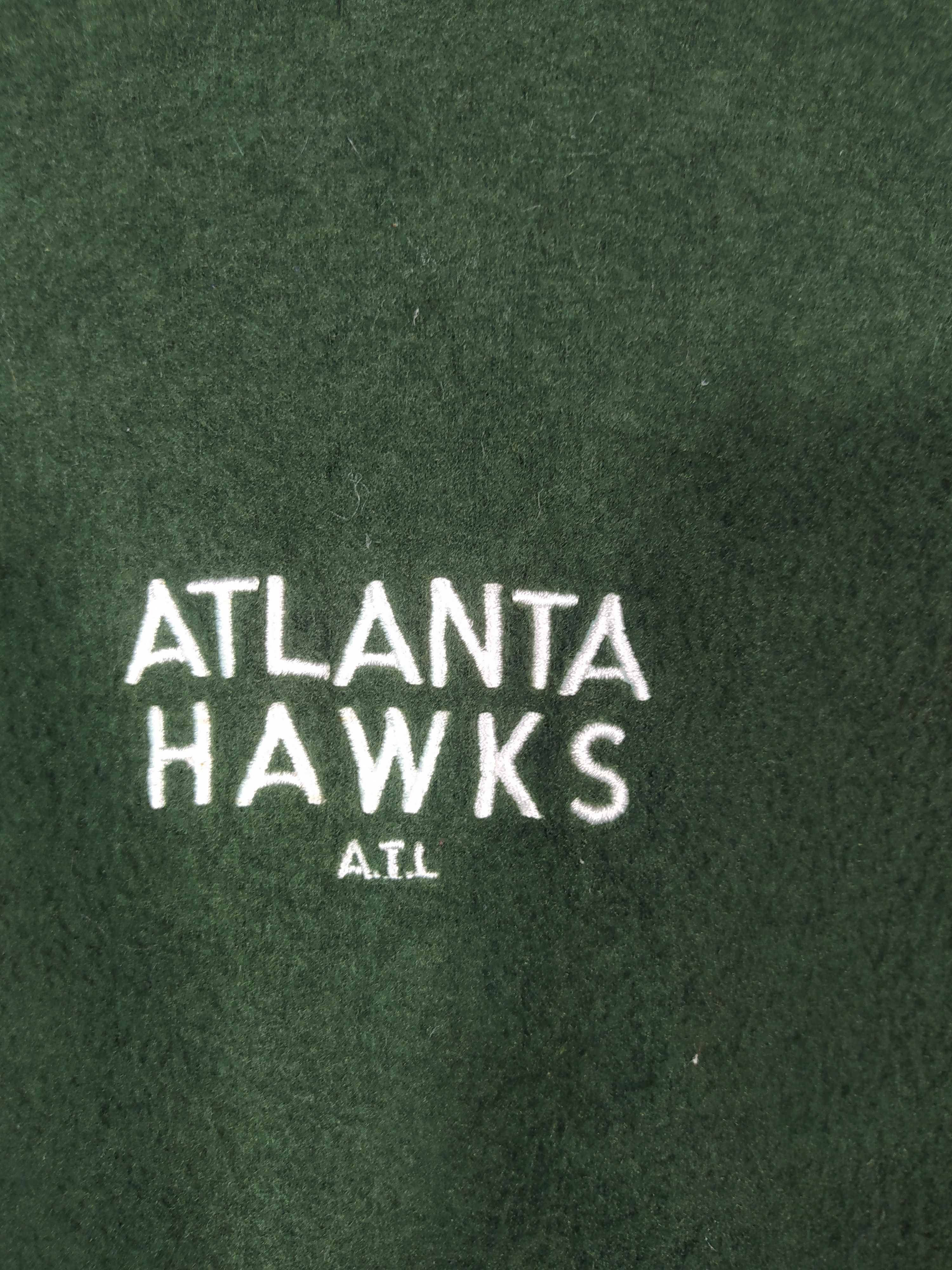 Japanese Brand Nba Atlanta Hawk Embroidery Logo Fleece Hoodie Size US M / EU 48-50 / 2 - 5 Thumbnail