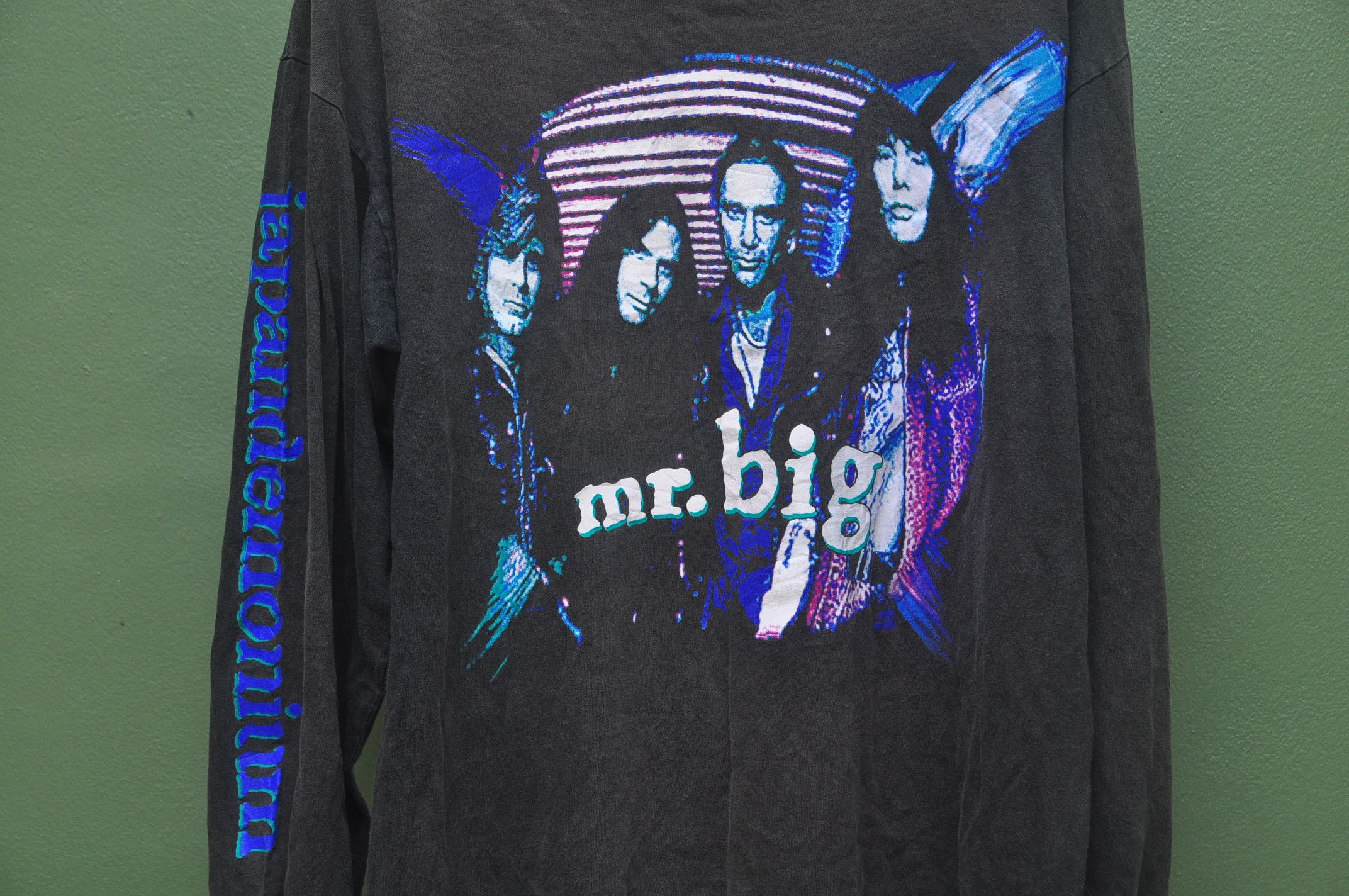 Band Tees Vintage 90s Mr. Big Japandemonium Band Long Sleeve Shirt Size US L / EU 52-54 / 3 - 3 Thumbnail