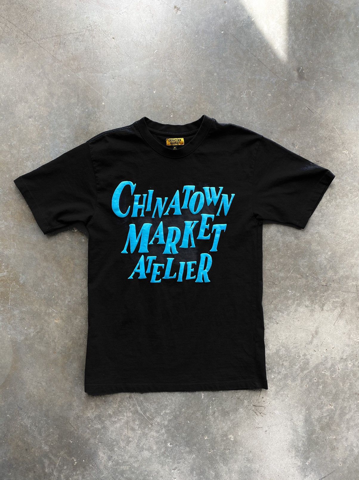 image of Chinatown Market Atelier Tee Black Ctm Puff Medium M, Men's