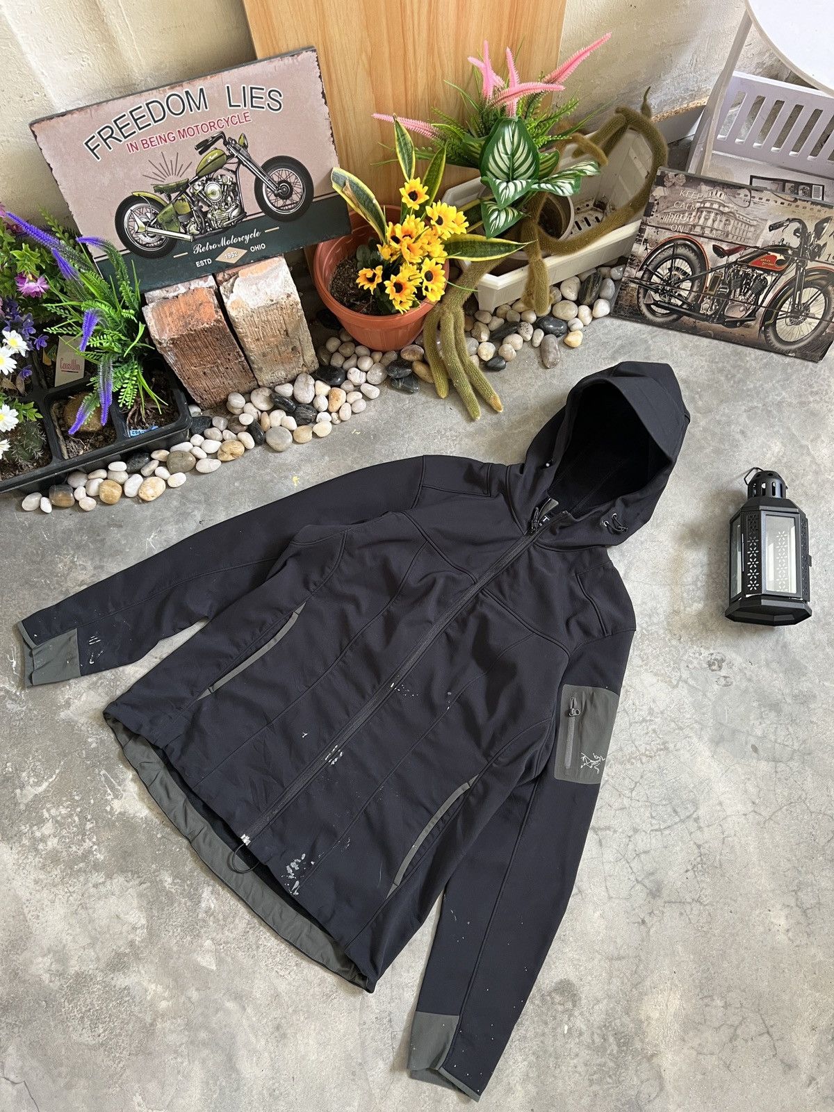 Arc'teryx Steals 🏴‍☠️ Arc'Teryx Soft Shell Cap Hoodie Black Jacket Size XL / US 12-14 / IT 48-50 - 13 Thumbnail