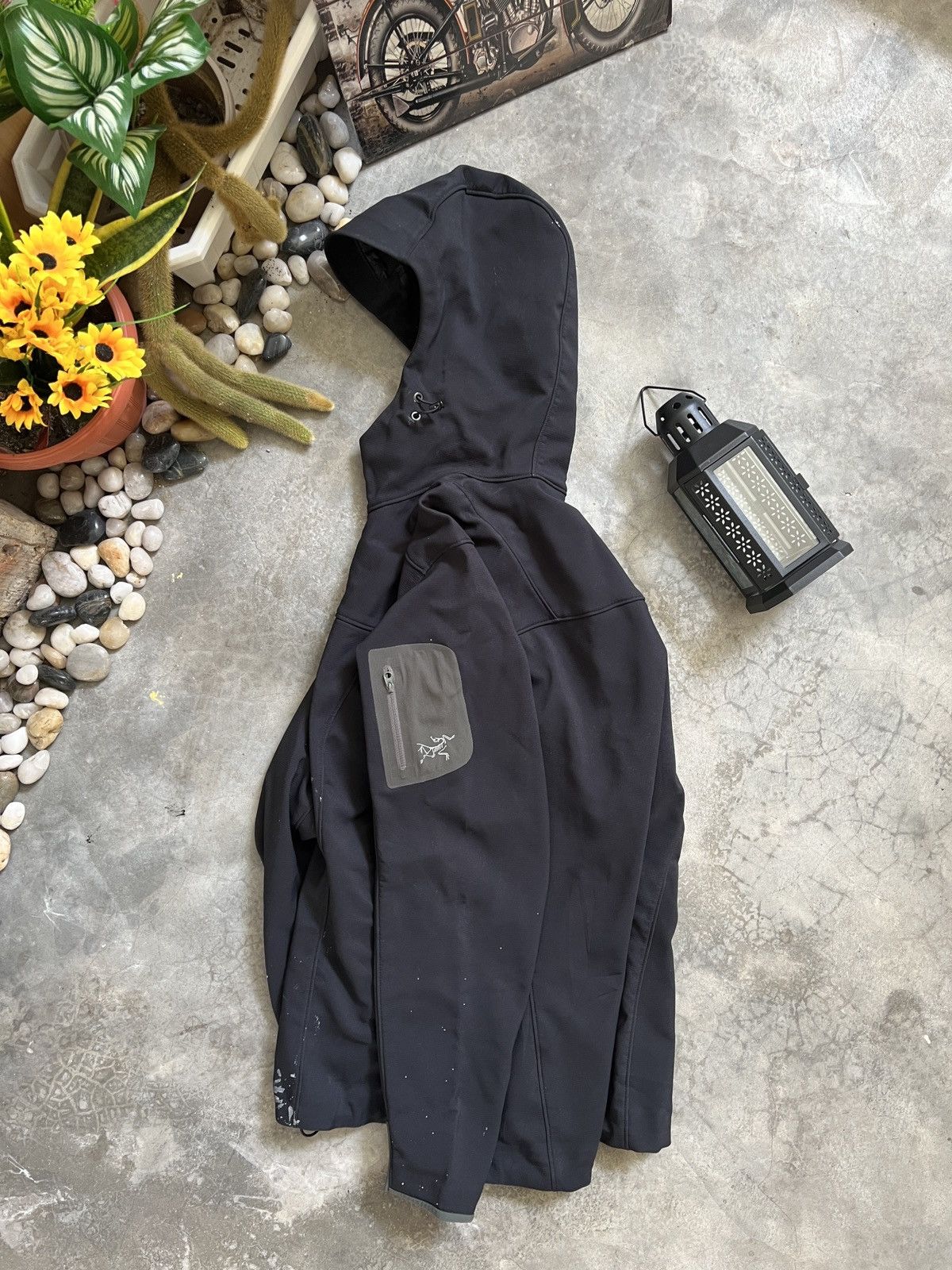 Arc'teryx Steals 🏴‍☠️ Arc'Teryx Soft Shell Cap Hoodie Black Jacket Size XL / US 12-14 / IT 48-50 - 1 Thumbnail