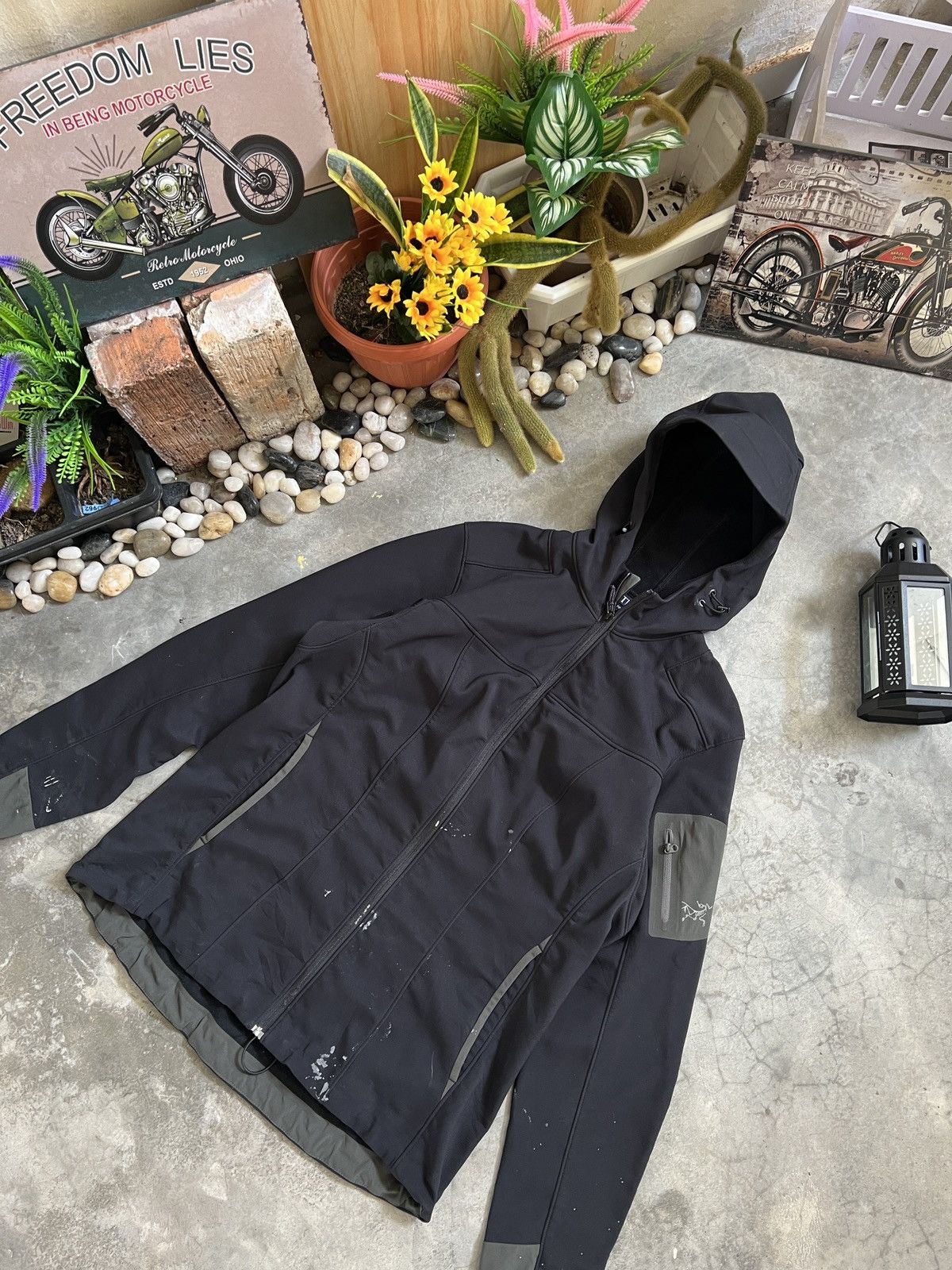 Arc'teryx Steals 🏴‍☠️ Arc'Teryx Soft Shell Cap Hoodie Black Jacket Size XL / US 12-14 / IT 48-50 - 2 Thumbnail