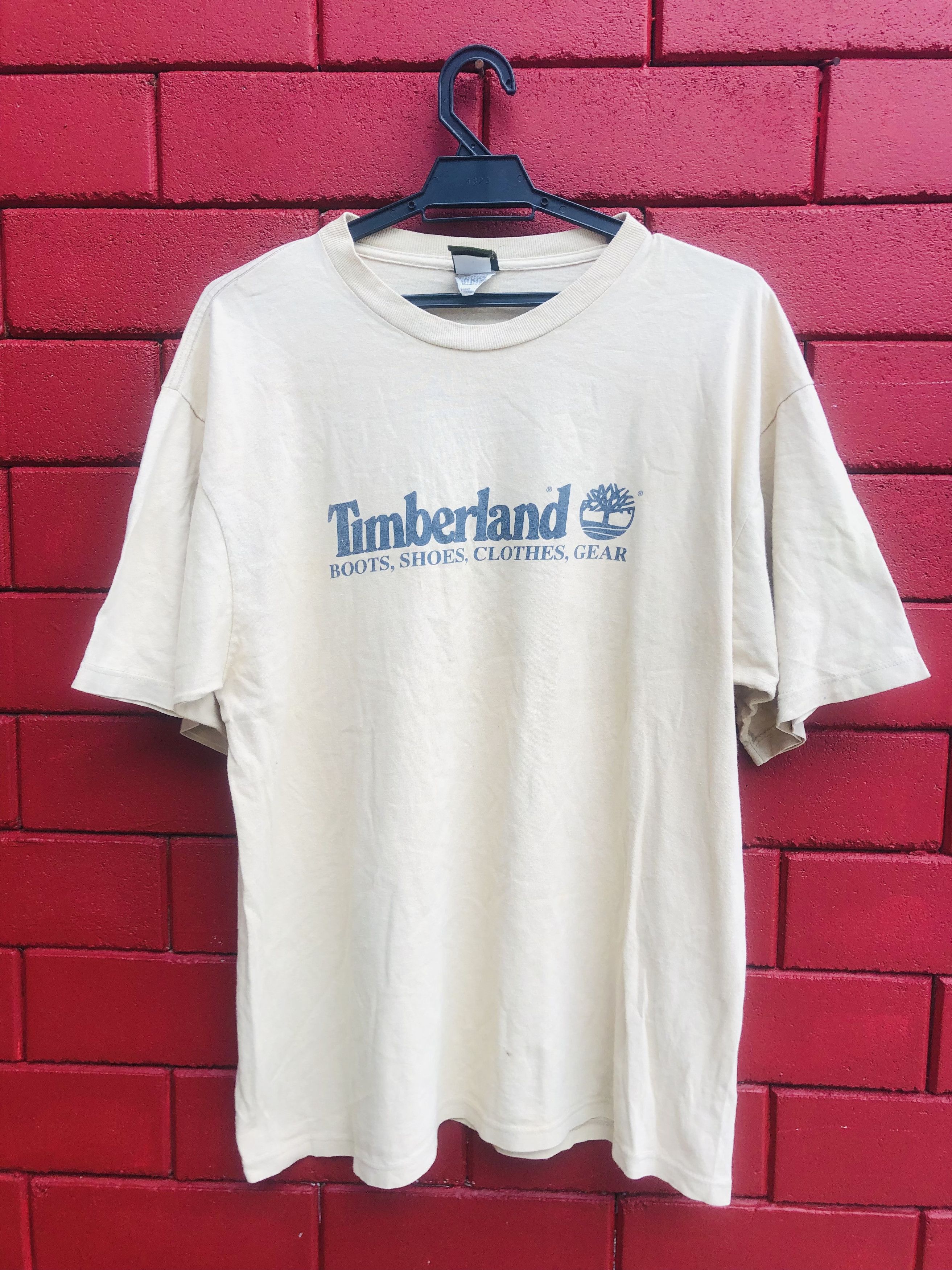 Timberland Vintage Timberland Big Logo Streetwear Fashion Style Shirt Size US L / EU 52-54 / 3 - 1 Thumbnail