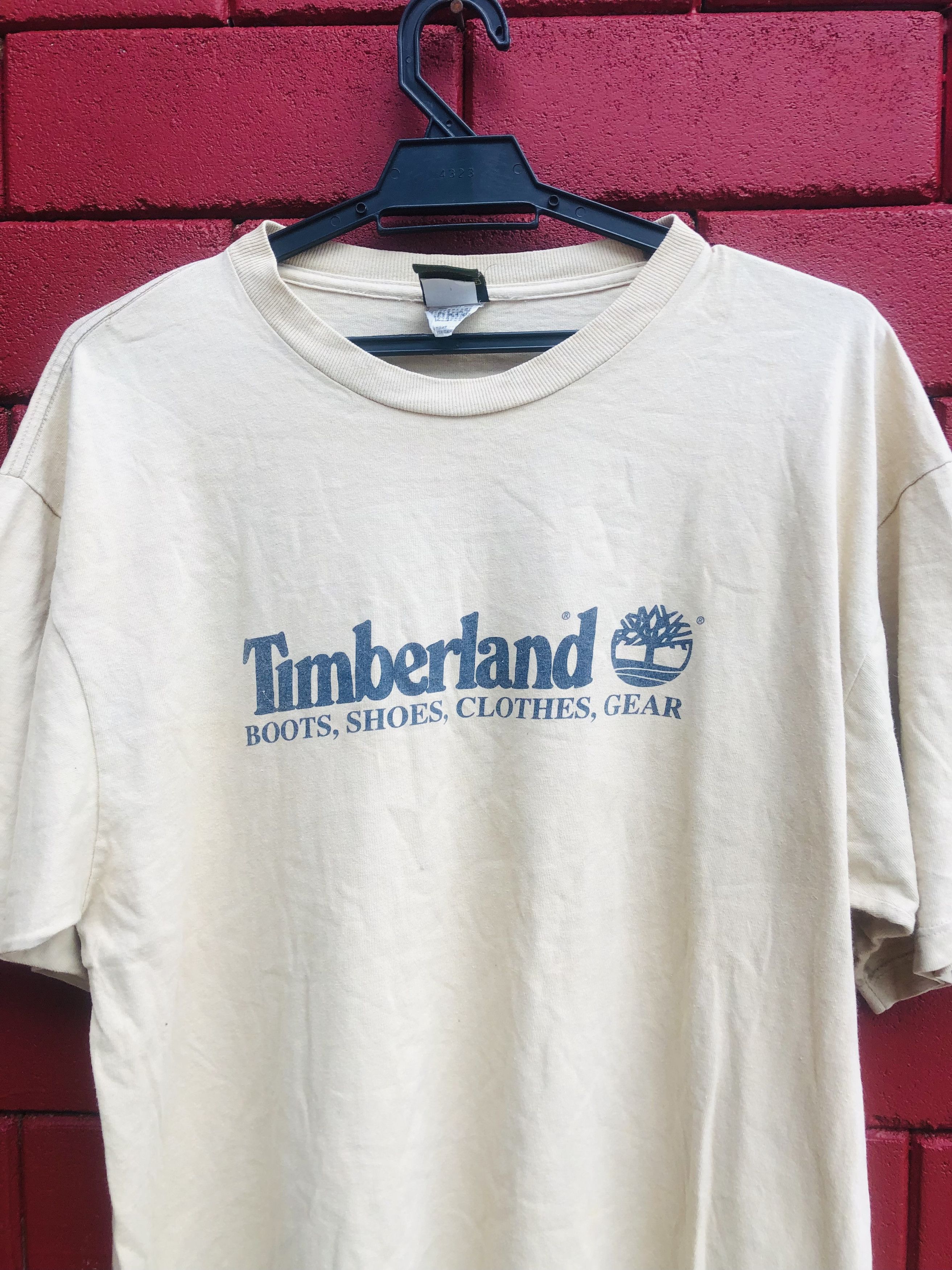 Timberland Vintage Timberland Big Logo Streetwear Fashion Style Shirt Size US L / EU 52-54 / 3 - 3 Thumbnail