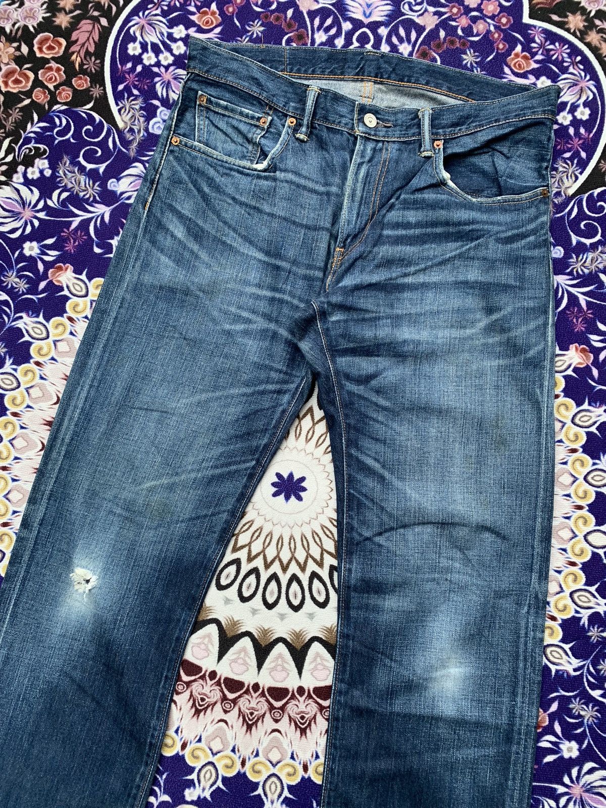 Levi's Levis 502 Distressed Denim Size US 36 / EU 52 - 2 Thumbnail