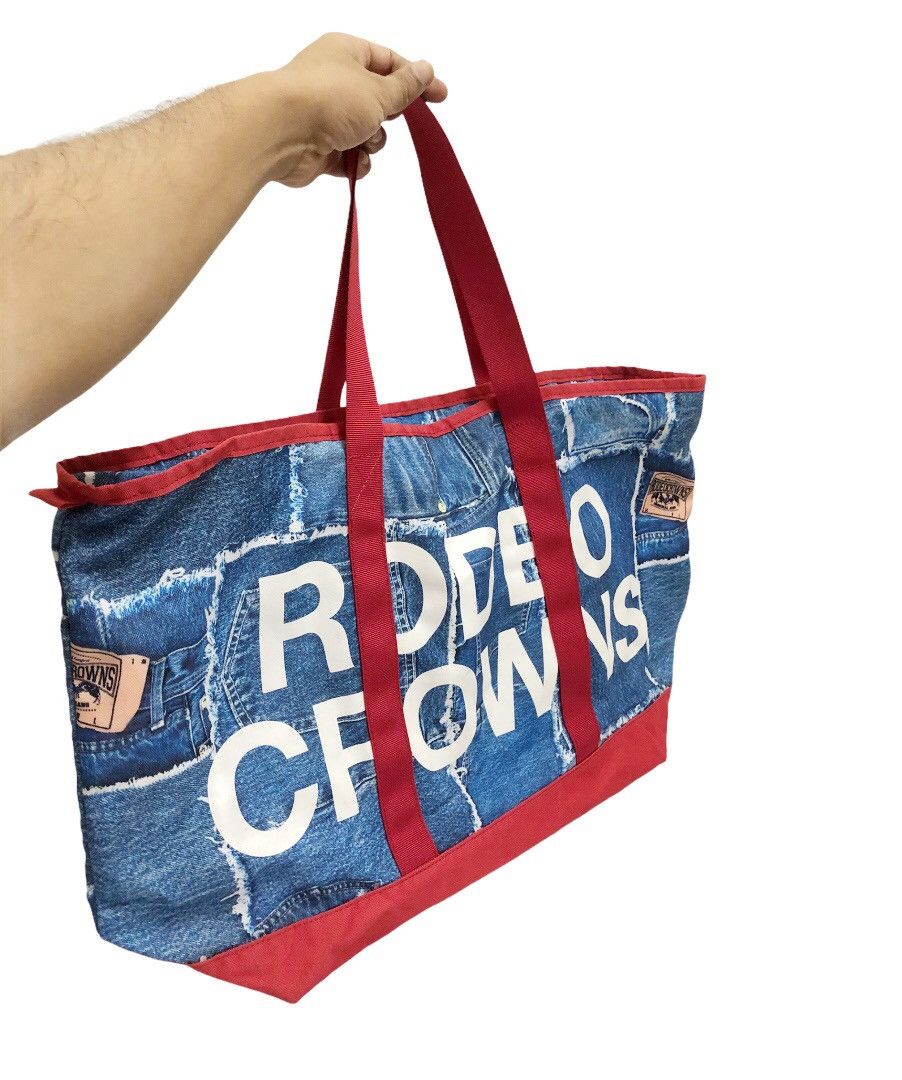 Japanese Brand Overprinted Tote Bag by Rodeo Crowns Japan Size ONE SIZE - 8 Thumbnail