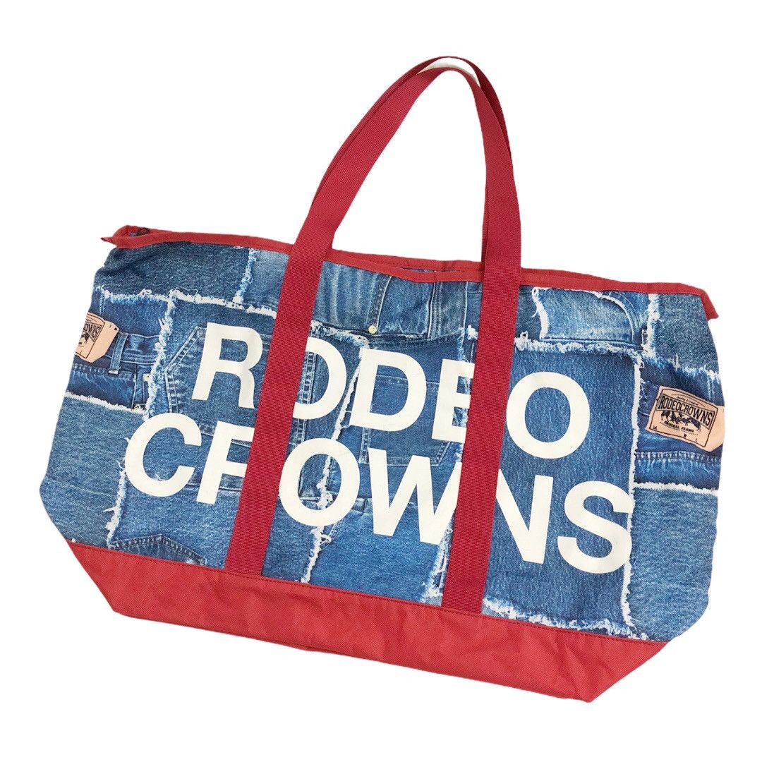 Japanese Brand Overprinted Tote Bag by Rodeo Crowns Japan Size ONE SIZE - 4 Thumbnail
