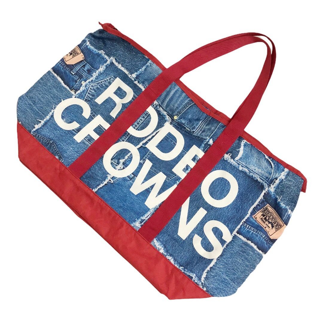 Japanese Brand Overprinted Tote Bag by Rodeo Crowns Japan Size ONE SIZE - 5 Thumbnail