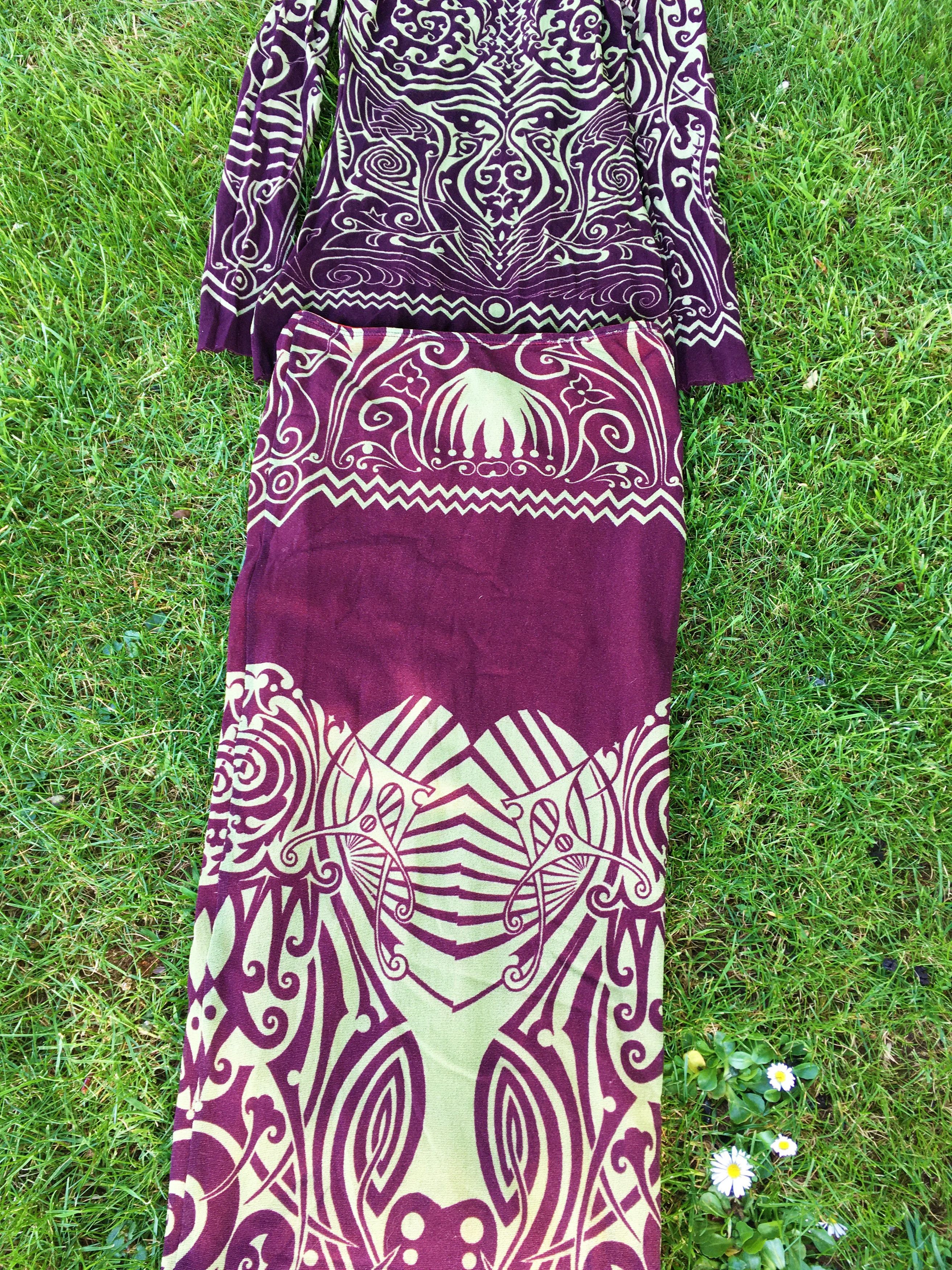 Jean Paul Gaultier Jean Paul Gaultier Mesh Tattoo Cyberbaba Maori Top Dress Size S / US 4 / IT 40 - 4 Thumbnail