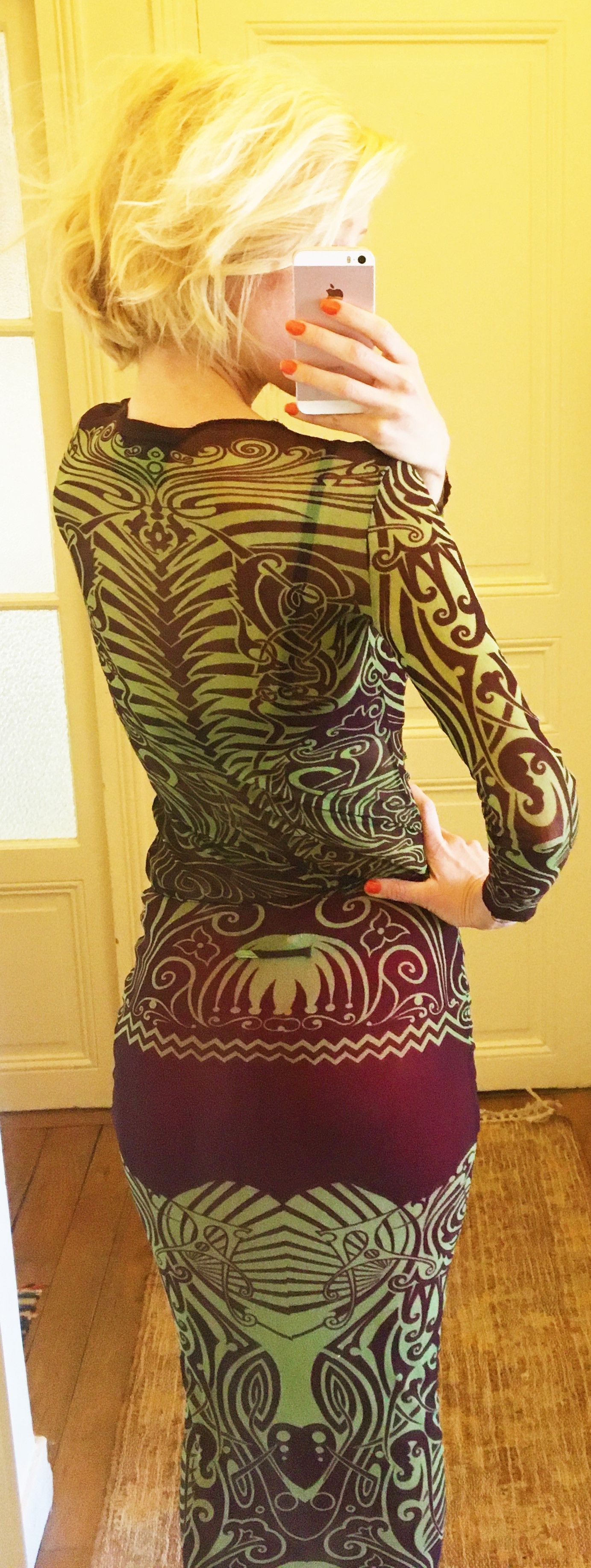Jean Paul Gaultier Jean Paul Gaultier Mesh Tattoo Cyberbaba Maori Top Dress Size S / US 4 / IT 40 - 12 Thumbnail