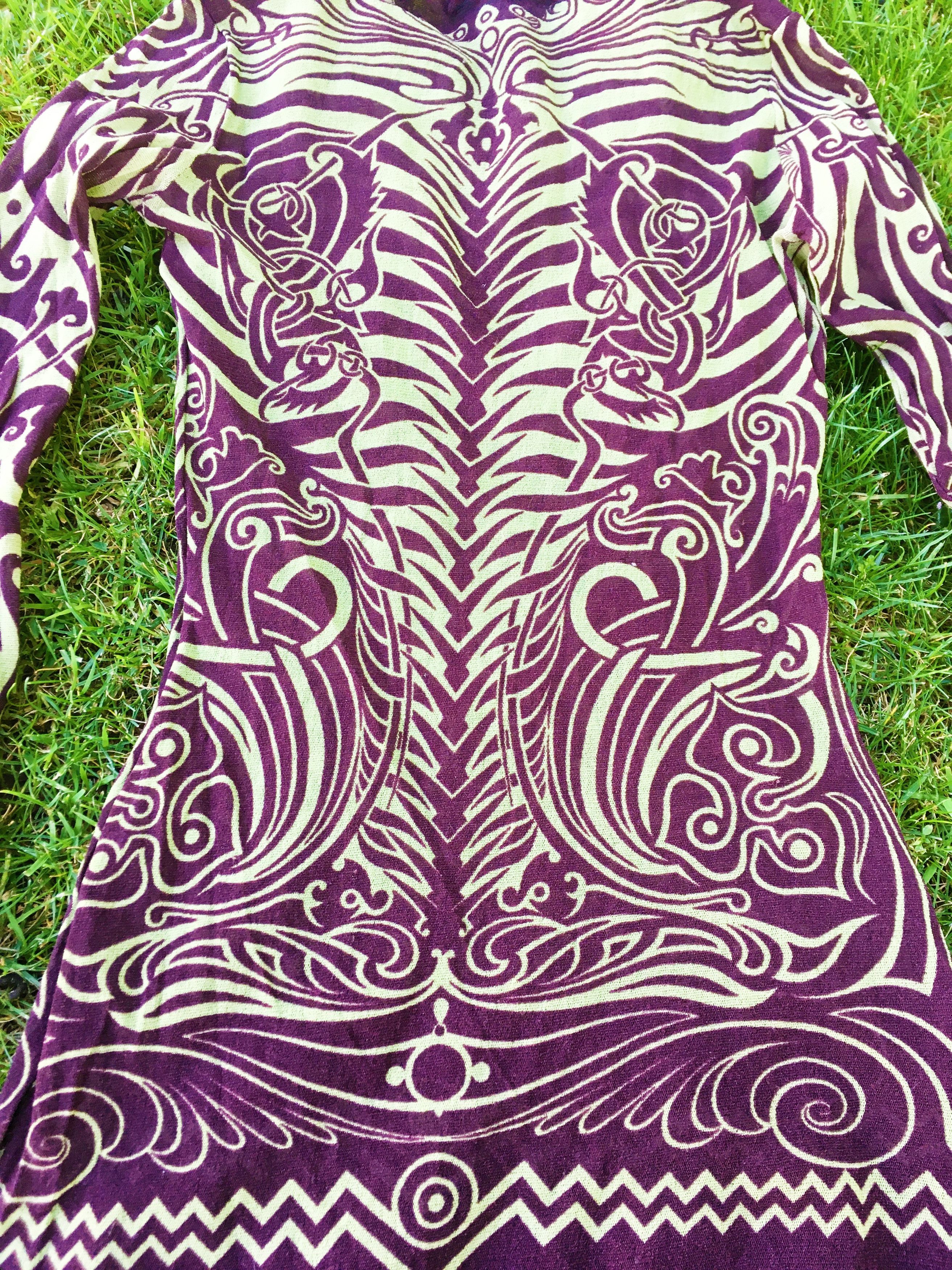 Jean Paul Gaultier Jean Paul Gaultier Mesh Tattoo Cyberbaba Maori Top Dress Size S / US 4 / IT 40 - 10 Thumbnail