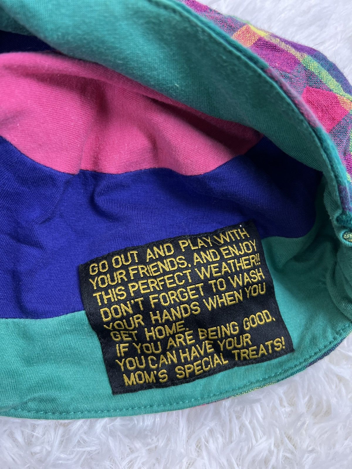 Vintage Vintage Junk Store Colourful Work Cycling Hat Size ONE SIZE - 6 Thumbnail
