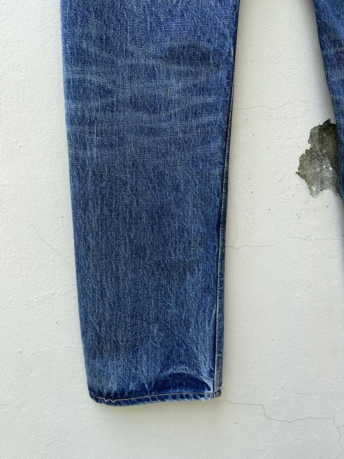 Heller's Cafe 1800s Inspire Warehouse Japan Fade Blue Denim Selvedge Jeans Size US 30 / EU 46 - 16 Thumbnail