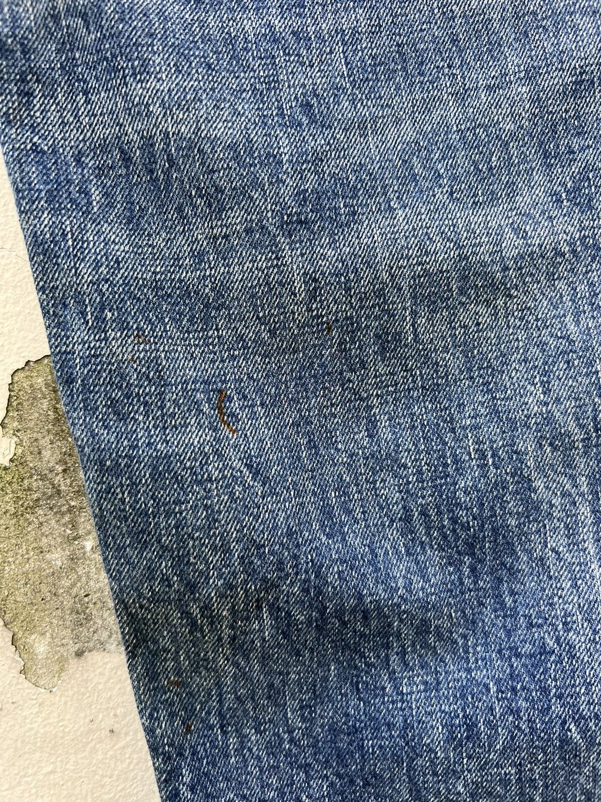 Heller's Cafe 1800s Inspire Warehouse Japan Fade Blue Denim Selvedge Jeans Size US 30 / EU 46 - 19 Thumbnail