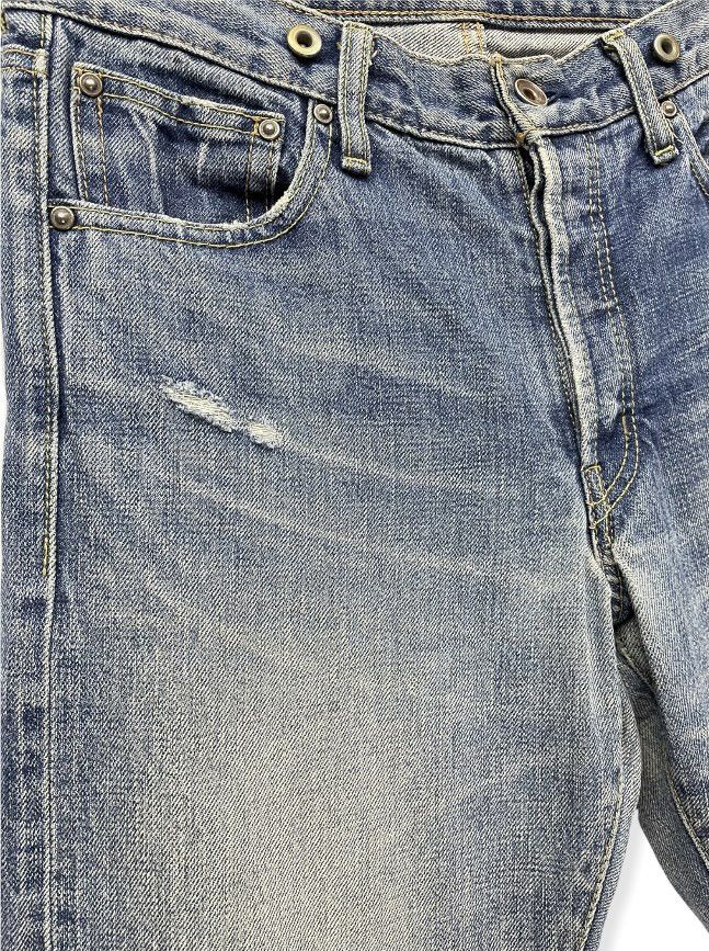 Journal Standard ⚡️90’s JOURNAL STANDARD Selvedge Mudmax Distressed Denim Size US 29 - 3 Thumbnail