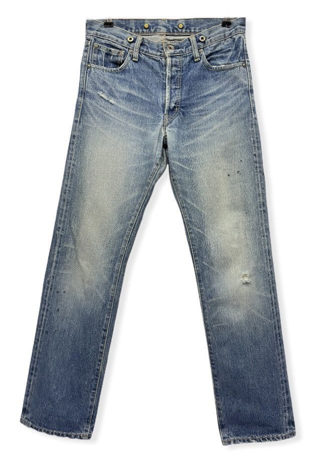 Journal Standard ⚡️90’s JOURNAL STANDARD Selvedge Mudmax Distressed Denim Size US 29 - 1 Thumbnail