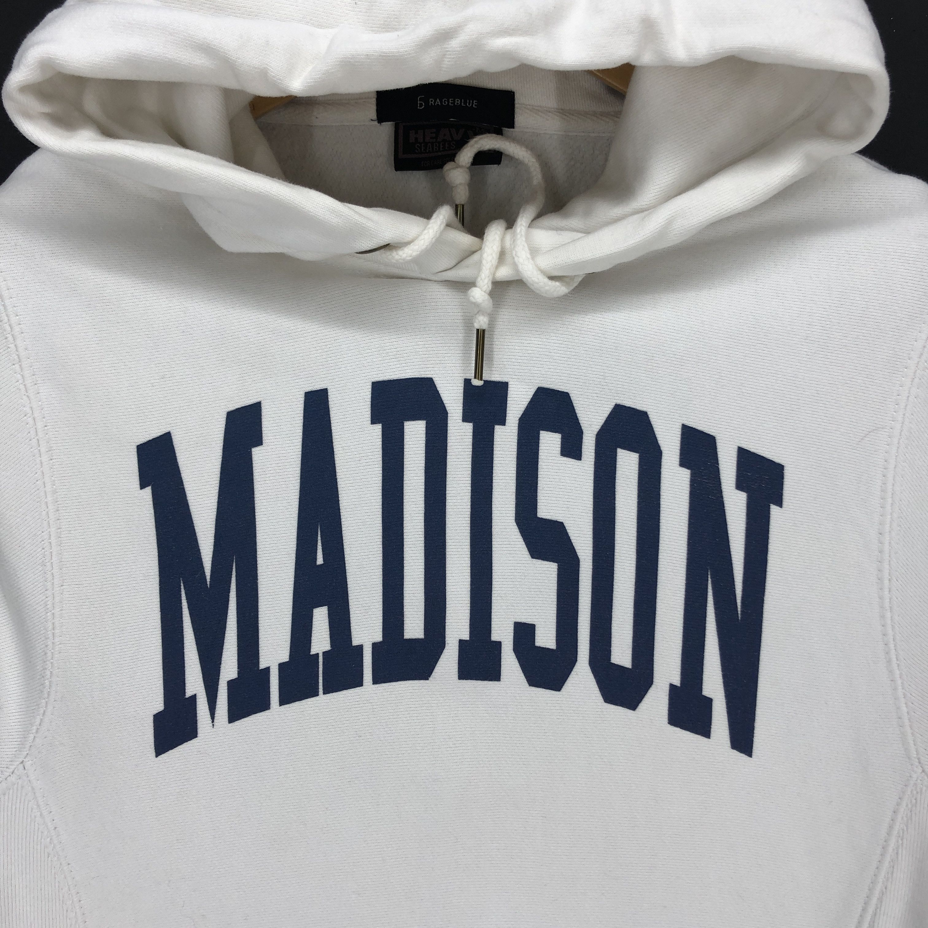Japanese Brand Vintage MADISON by RAGE BLUE Hoodie Pullover #1209-43 Size US XS / EU 42 / 0 - 2 Thumbnail