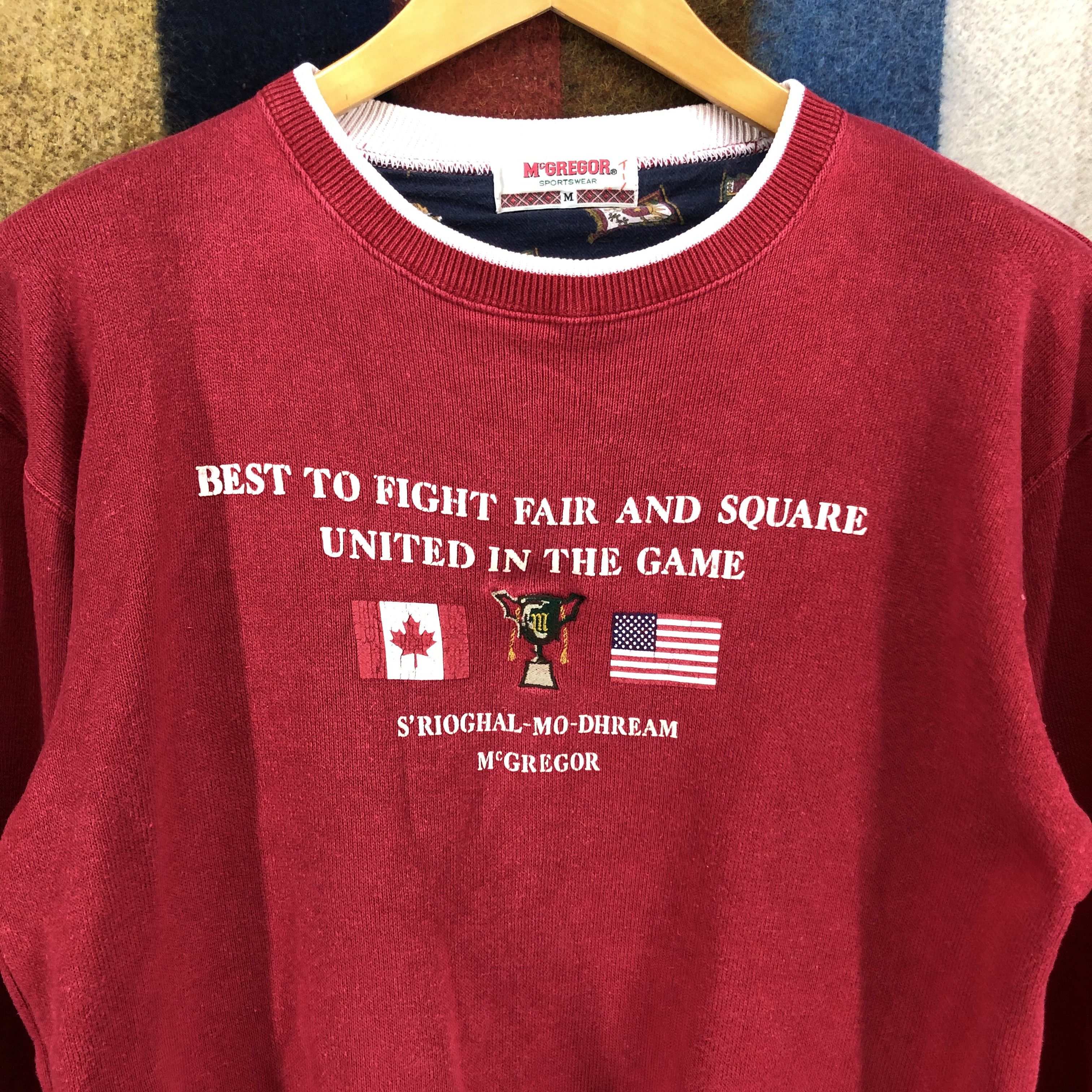 McGregor MCGREGOR Canada United States Crew Neck Sweatshirt #0655/AB Size US M / EU 48-50 / 2 - 2 Thumbnail