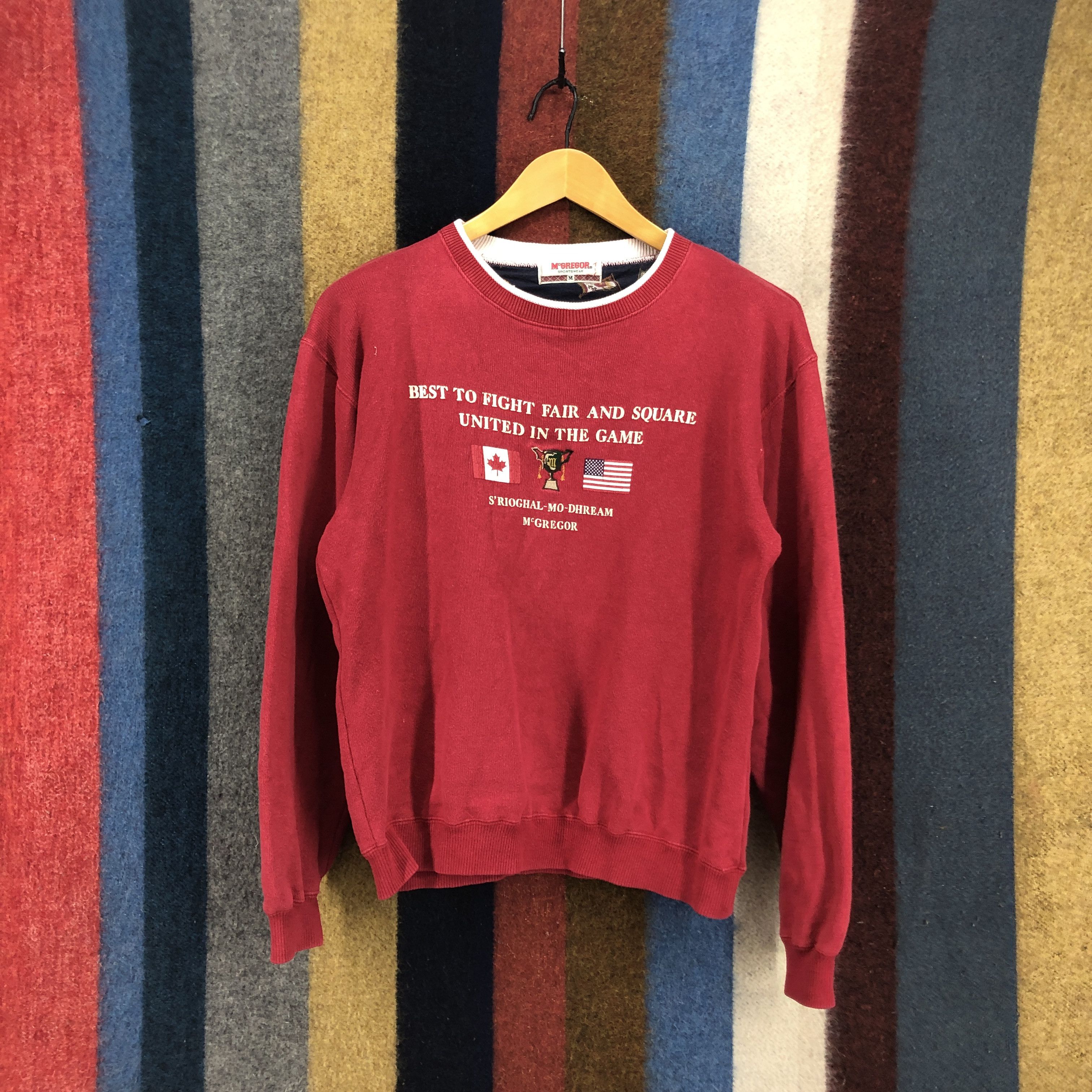 McGregor MCGREGOR Canada United States Crew Neck Sweatshirt #0655/AB Size US M / EU 48-50 / 2 - 1 Thumbnail
