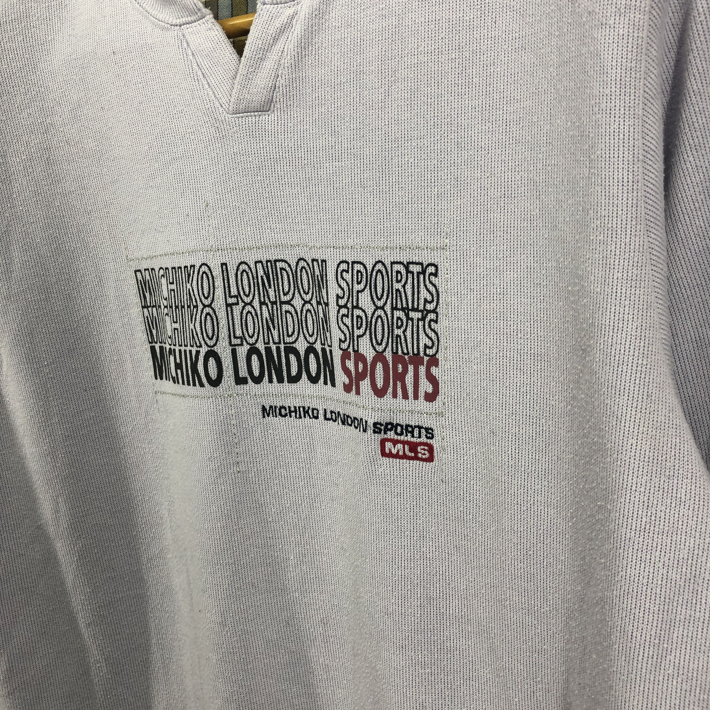 Japanese Brand MICHIKO LONDON SPORTS Crew Neck Sweatshirt #0553/X Size US M / EU 48-50 / 2 - 3 Thumbnail