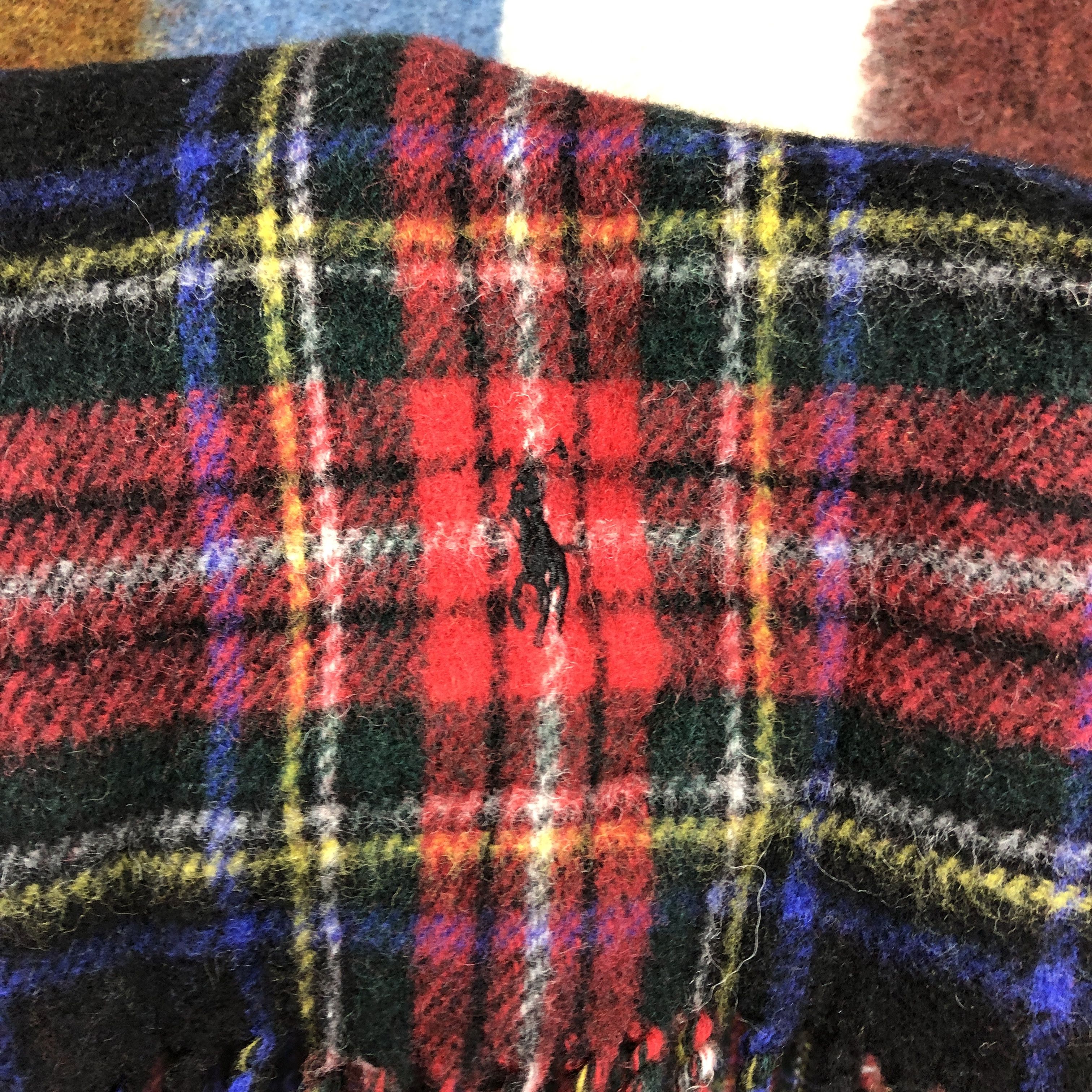 Polo Ralph Lauren POLO RALPH LAUREN Lambswool Muffler Scarf #0739/AF Size ONE SIZE - 4 Thumbnail