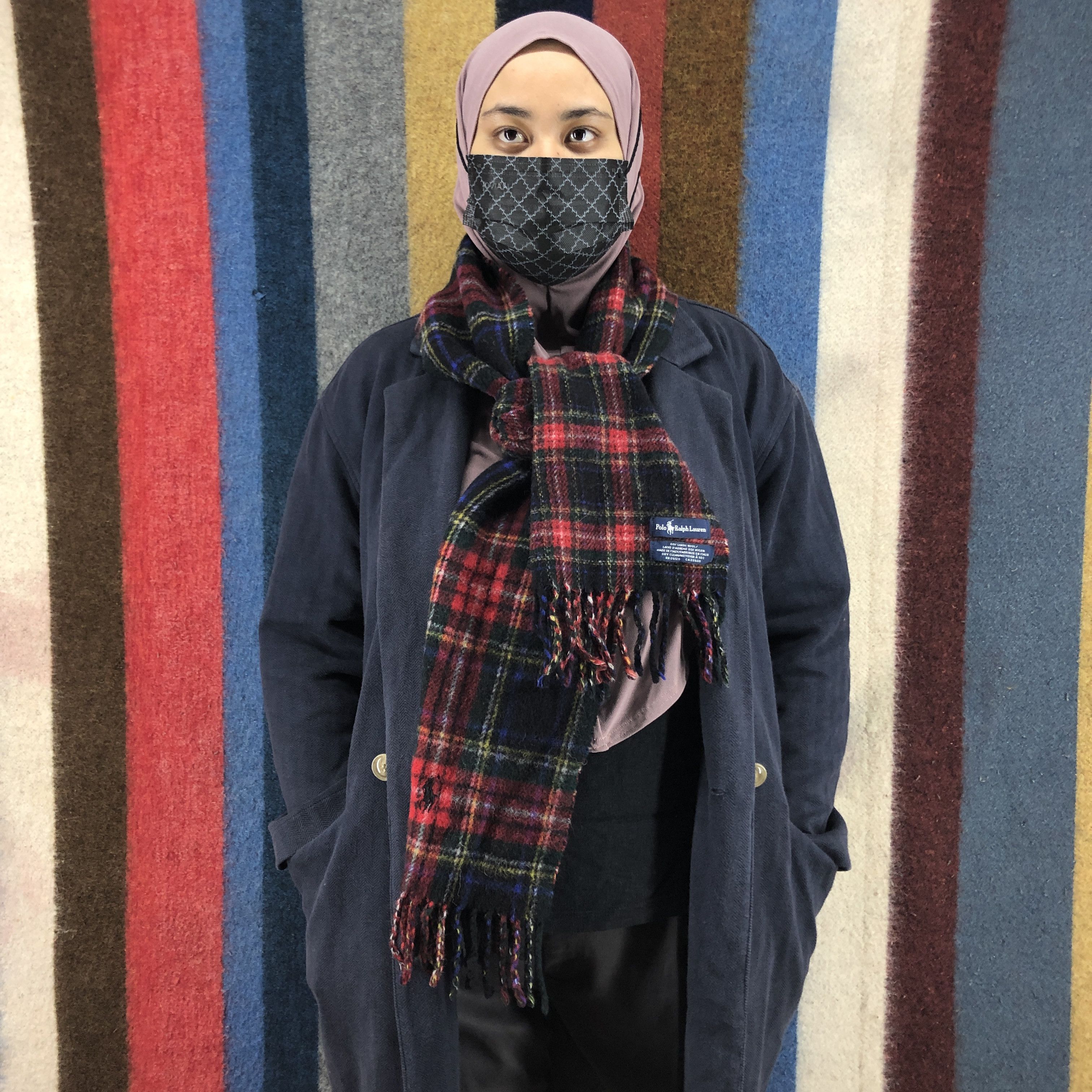 Polo Ralph Lauren POLO RALPH LAUREN Lambswool Muffler Scarf #0739/AF Size ONE SIZE - 1 Thumbnail