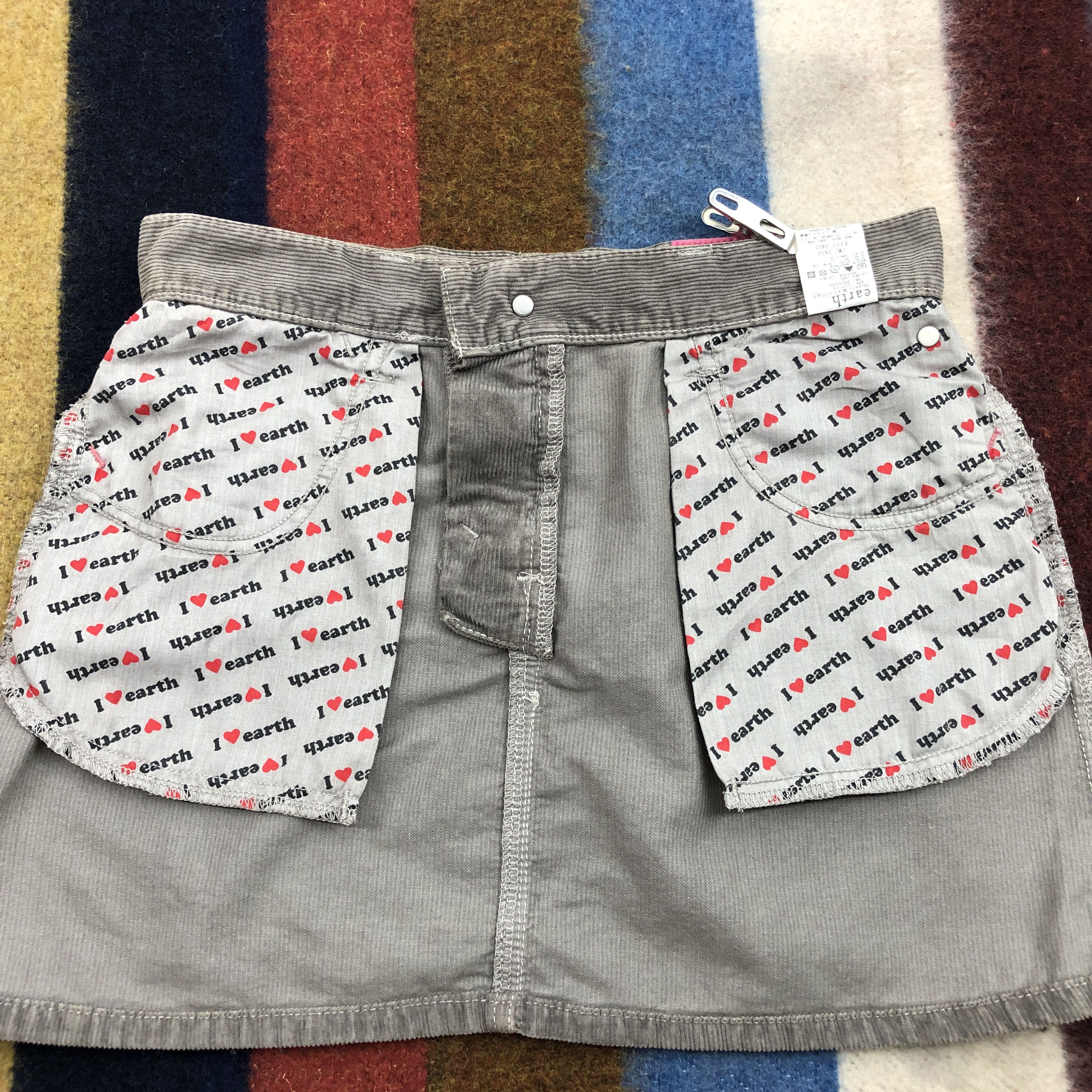 Lee LEE RIDERS x EARTH MUSIC ECOLOGY Denim Mini Skirt #0445/S Size 29" - 12 Thumbnail