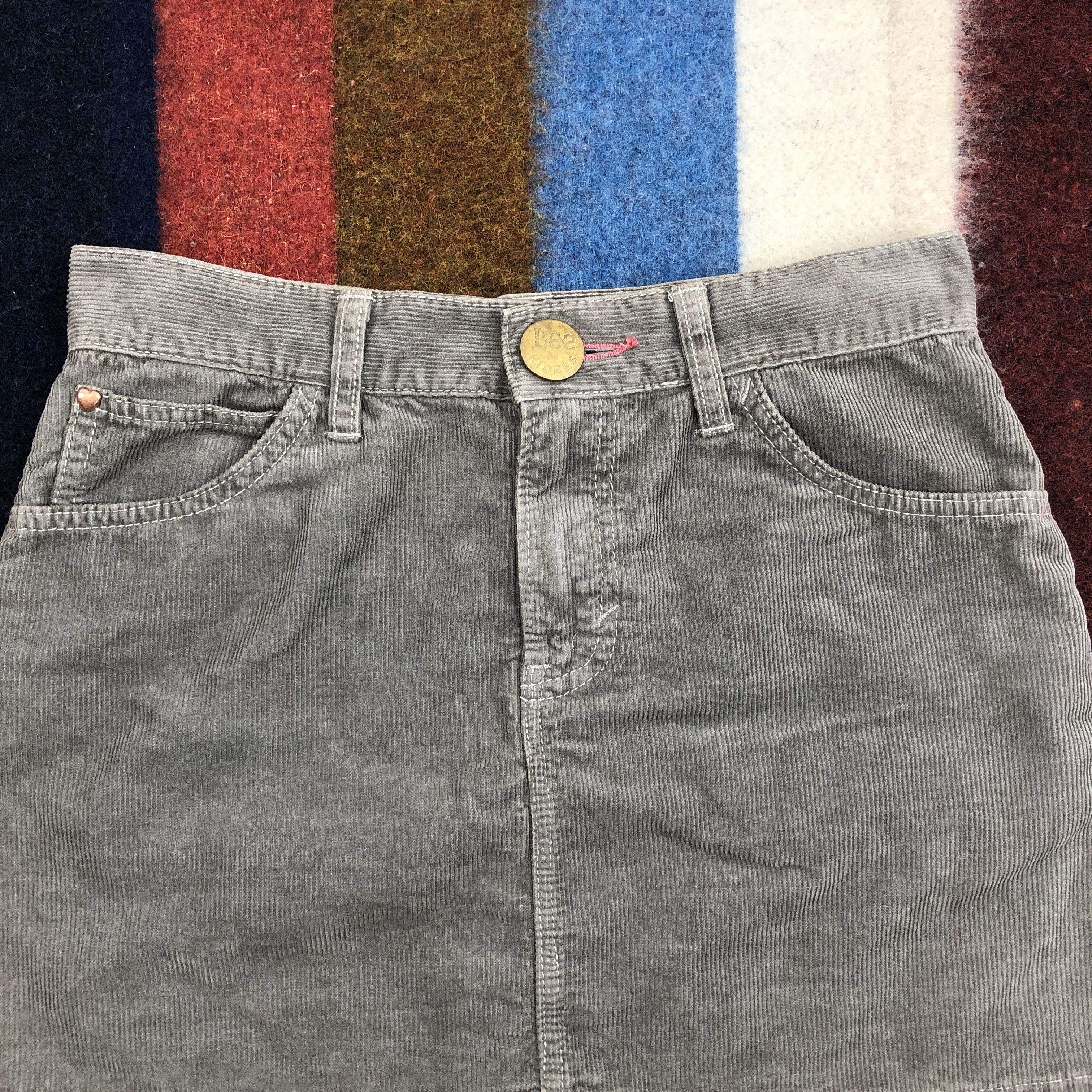 Lee LEE RIDERS x EARTH MUSIC ECOLOGY Denim Mini Skirt #0445/S Size 29" - 5 Thumbnail