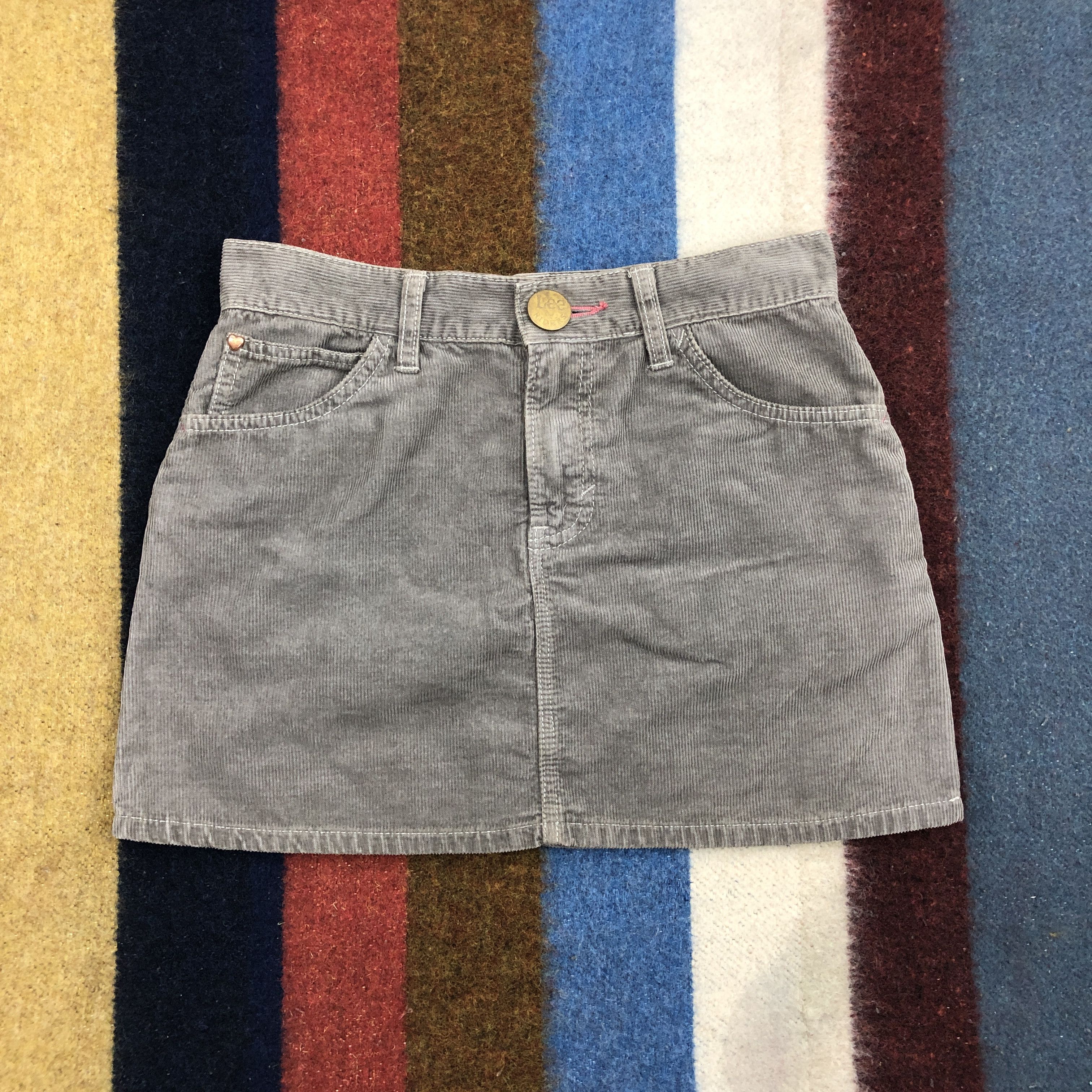Lee LEE RIDERS x EARTH MUSIC ECOLOGY Denim Mini Skirt #0445/S Size 29" - 4 Thumbnail